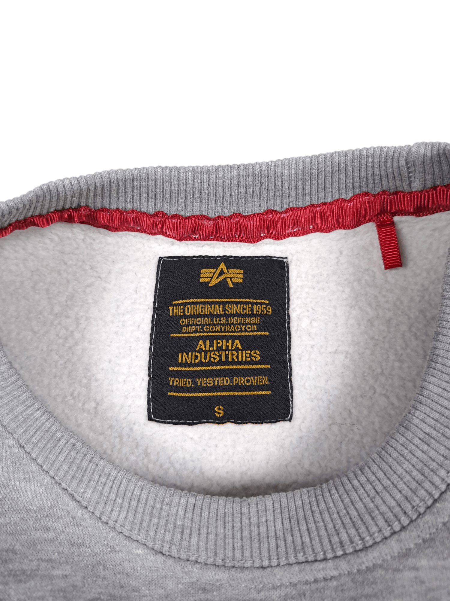 Alpha Industries Alpha Industries Big Logo Gray Sweatshirt Hoodie Crewneck Size US S / EU 44-46 / 1 - 3 Thumbnail