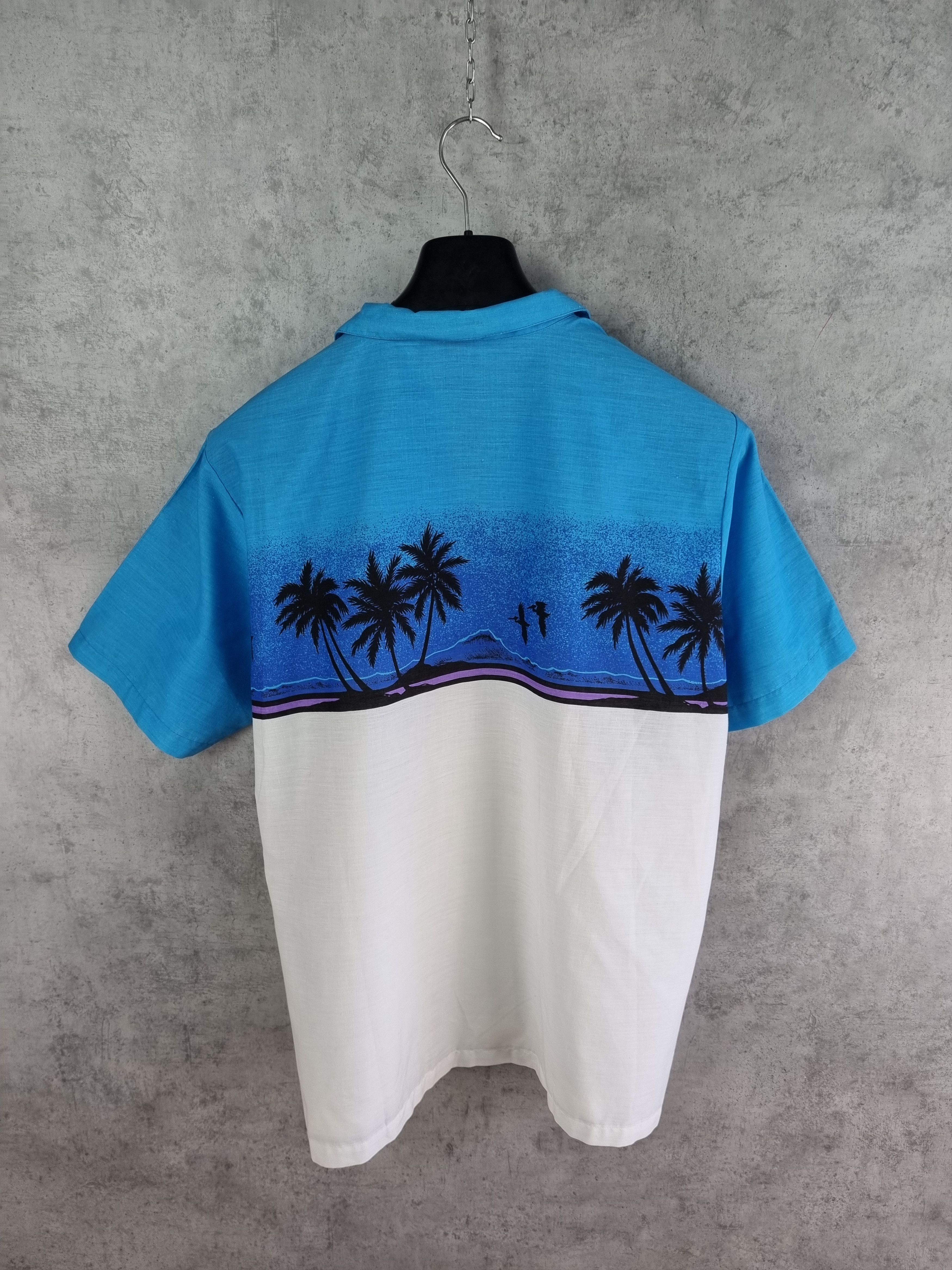 Other 80s Daymo Hawaiian Shirt Paradise Palms Beach Sea Print Size US XL / EU 56 / 4 - 5 Thumbnail