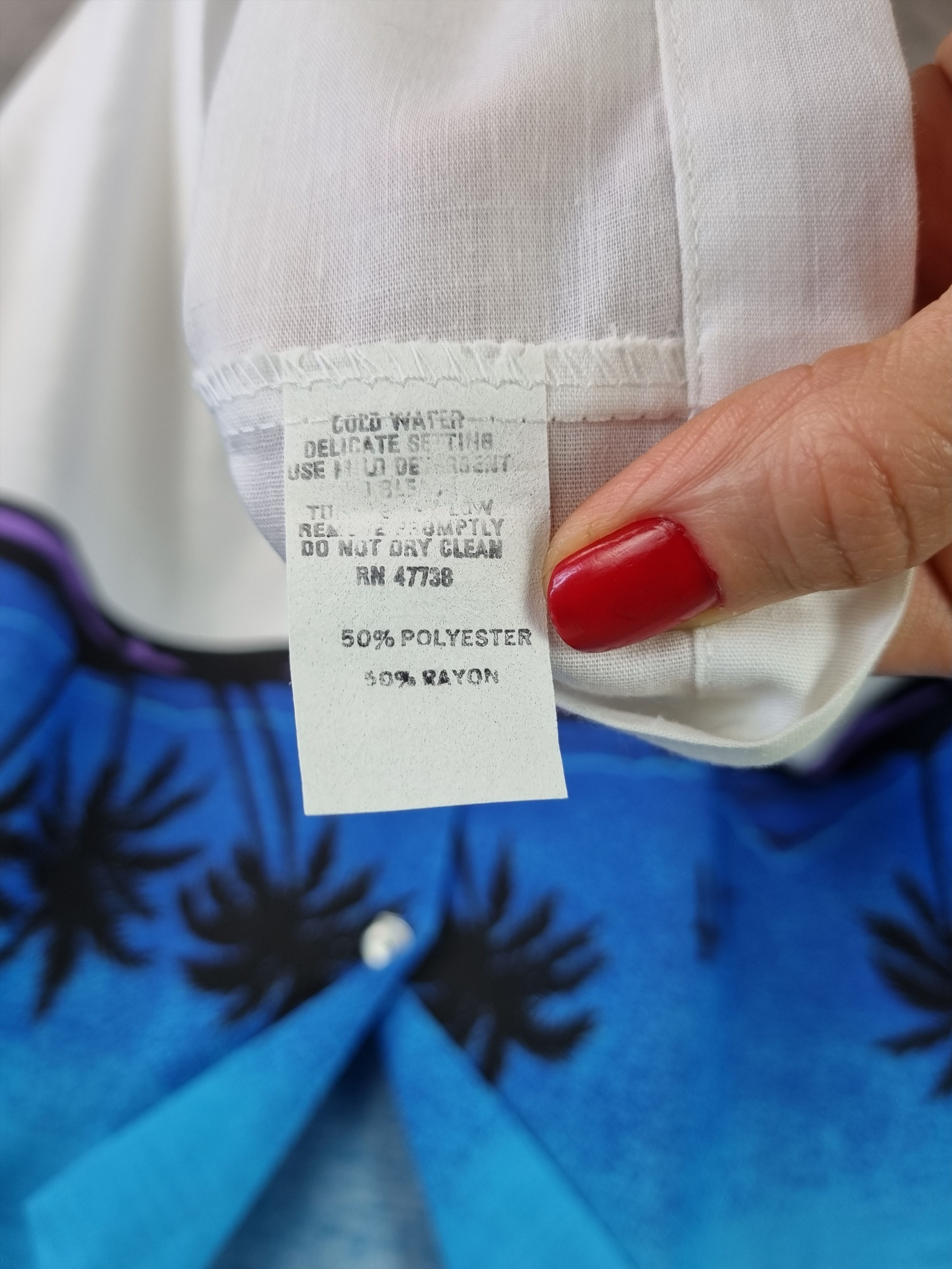 Other 80s Daymo Hawaiian Shirt Paradise Palms Beach Sea Print Size US XL / EU 56 / 4 - 10 Thumbnail