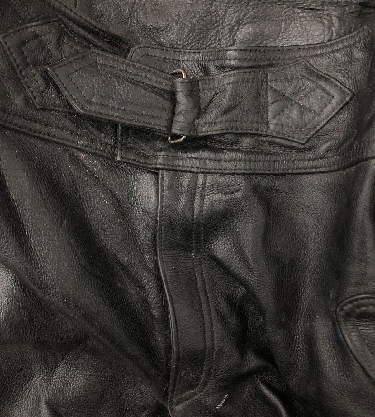 Leather VINTAGE BS LEATHER BIKERS LEATHER PANTS Size US 37 - 11 Thumbnail