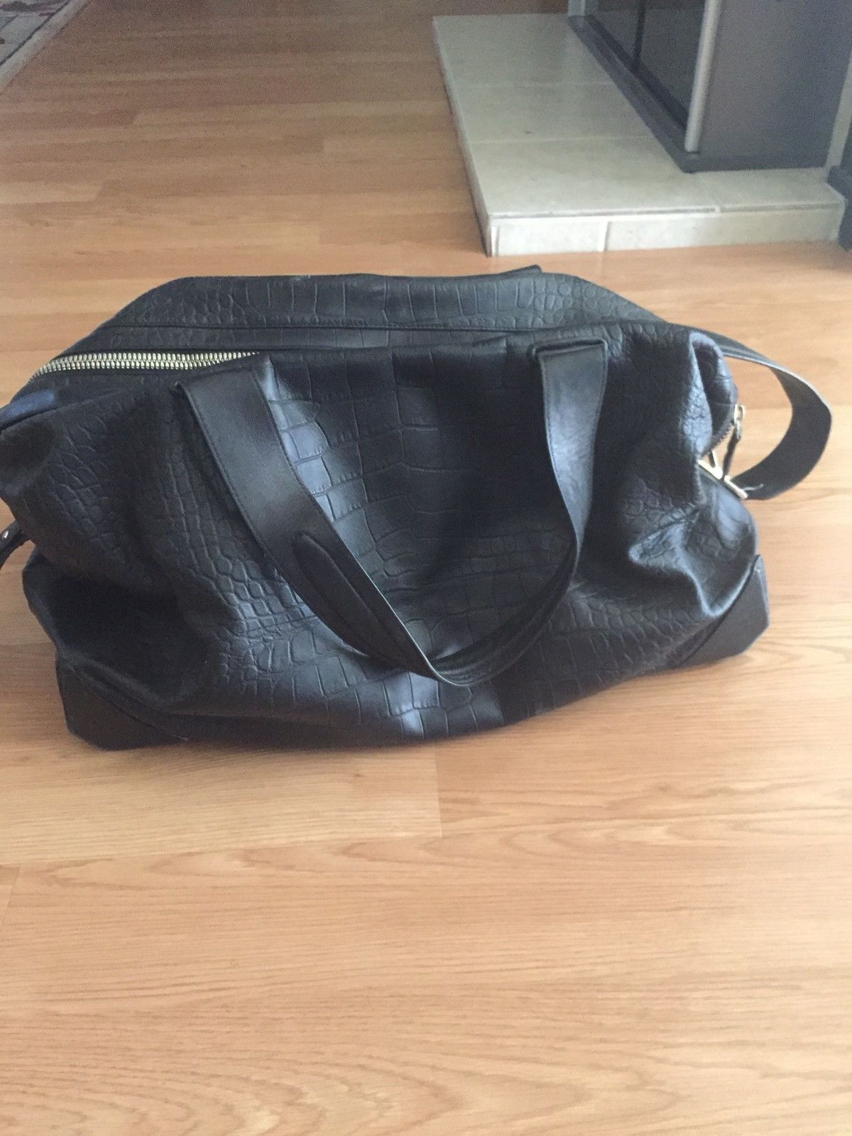 Alexander Wang Croc Embossed Leather Duffle Bag Size ONE SIZE - 1 Thumbnail