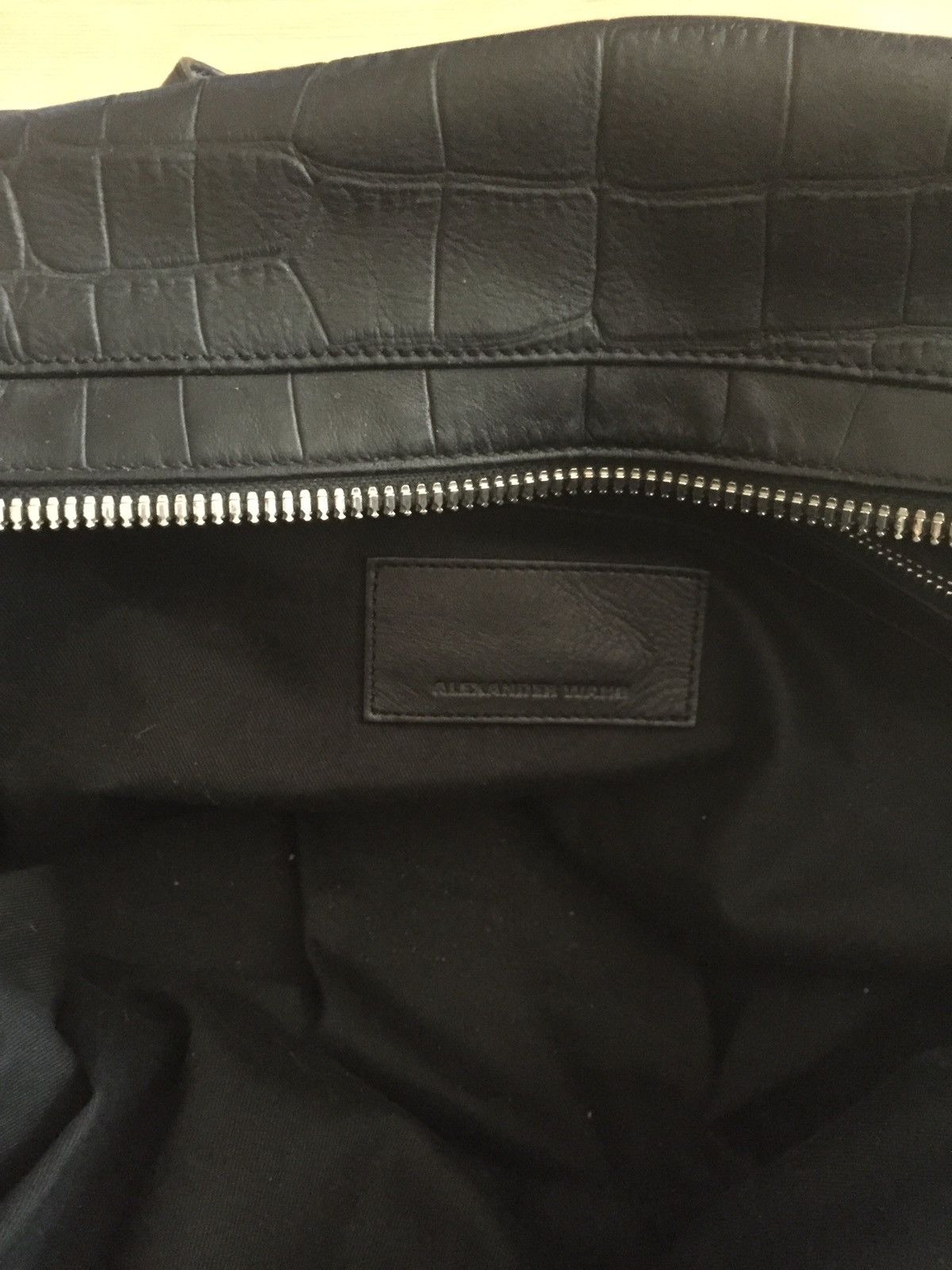 Alexander Wang Croc Embossed Leather Duffle Bag Size ONE SIZE - 7 Thumbnail