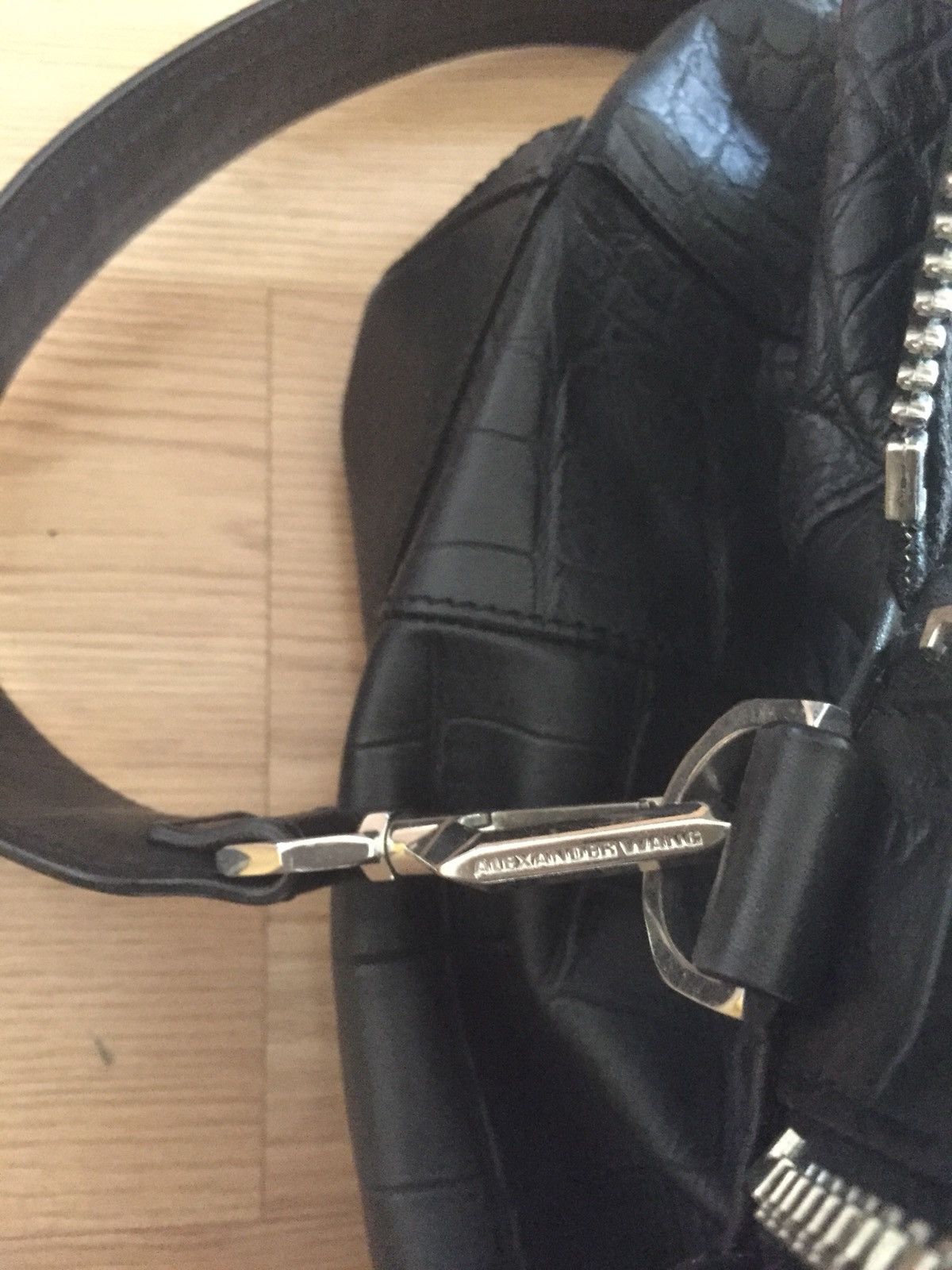 Alexander Wang Croc Embossed Leather Duffle Bag Size ONE SIZE - 8 Thumbnail