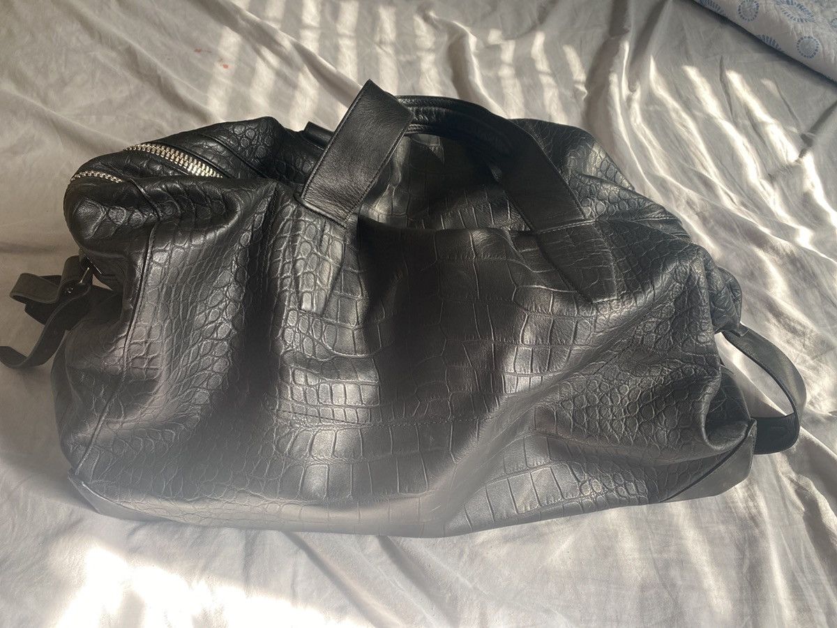 Alexander Wang Croc Embossed Leather Duffle Bag Size ONE SIZE - 9 Thumbnail