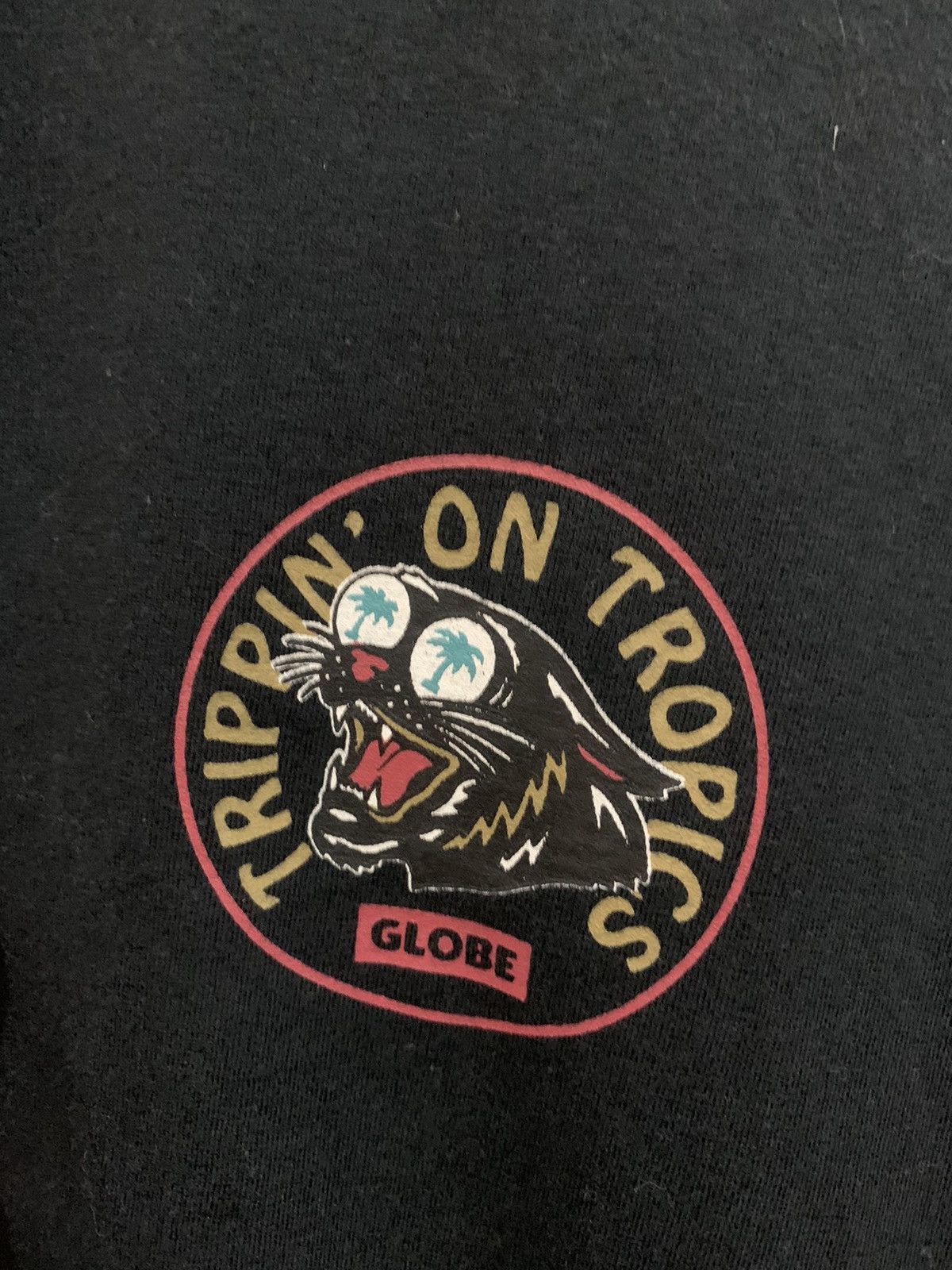 Globe Globe “Trippin’ On Tropics” Black Tee Size US M / EU 48-50 / 2 - 4 Thumbnail