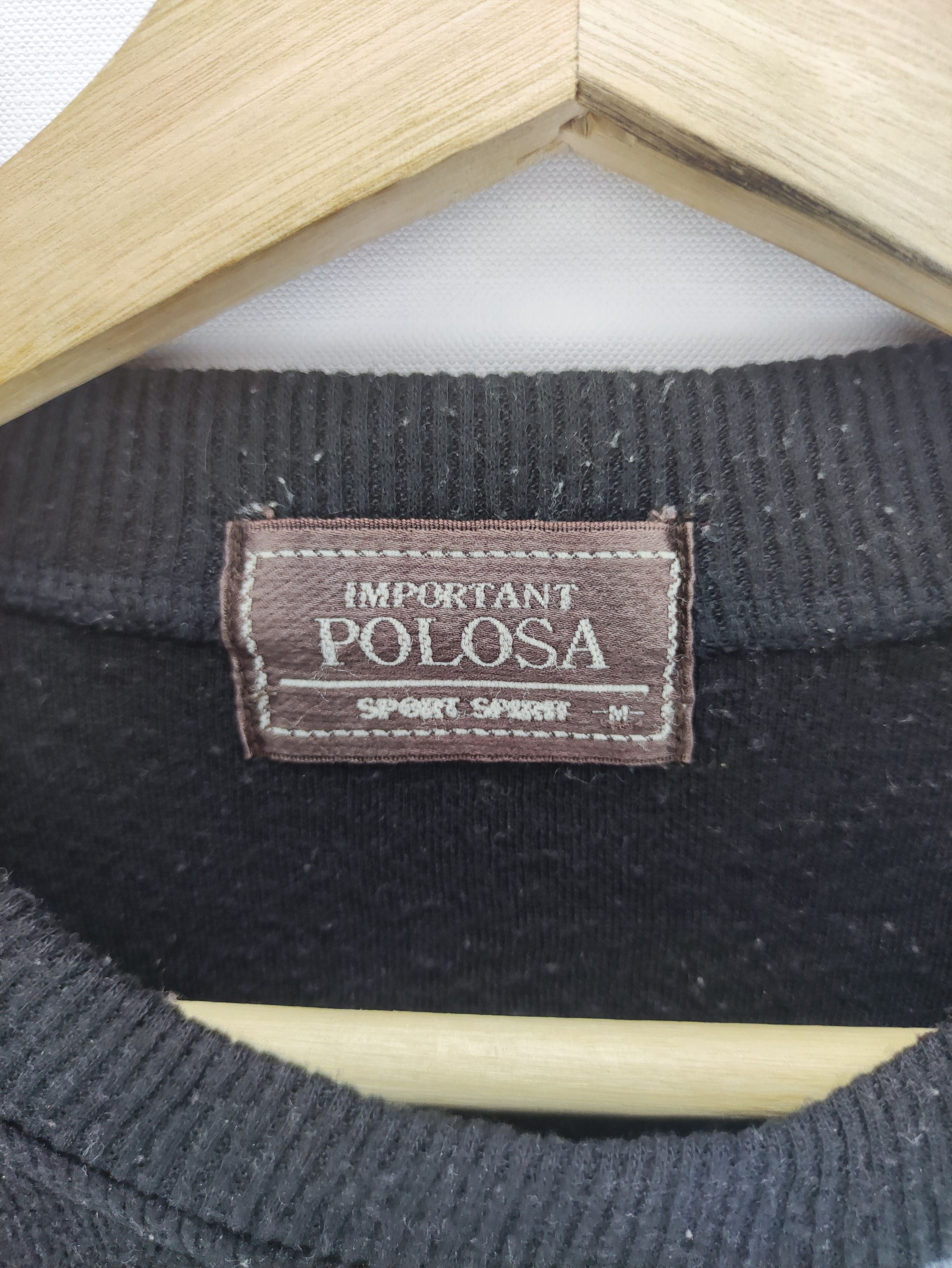 Japanese Brand Vintage Embroidered Logo Sweatshirt By Polosa Size US M / EU 48-50 / 2 - 5 Thumbnail