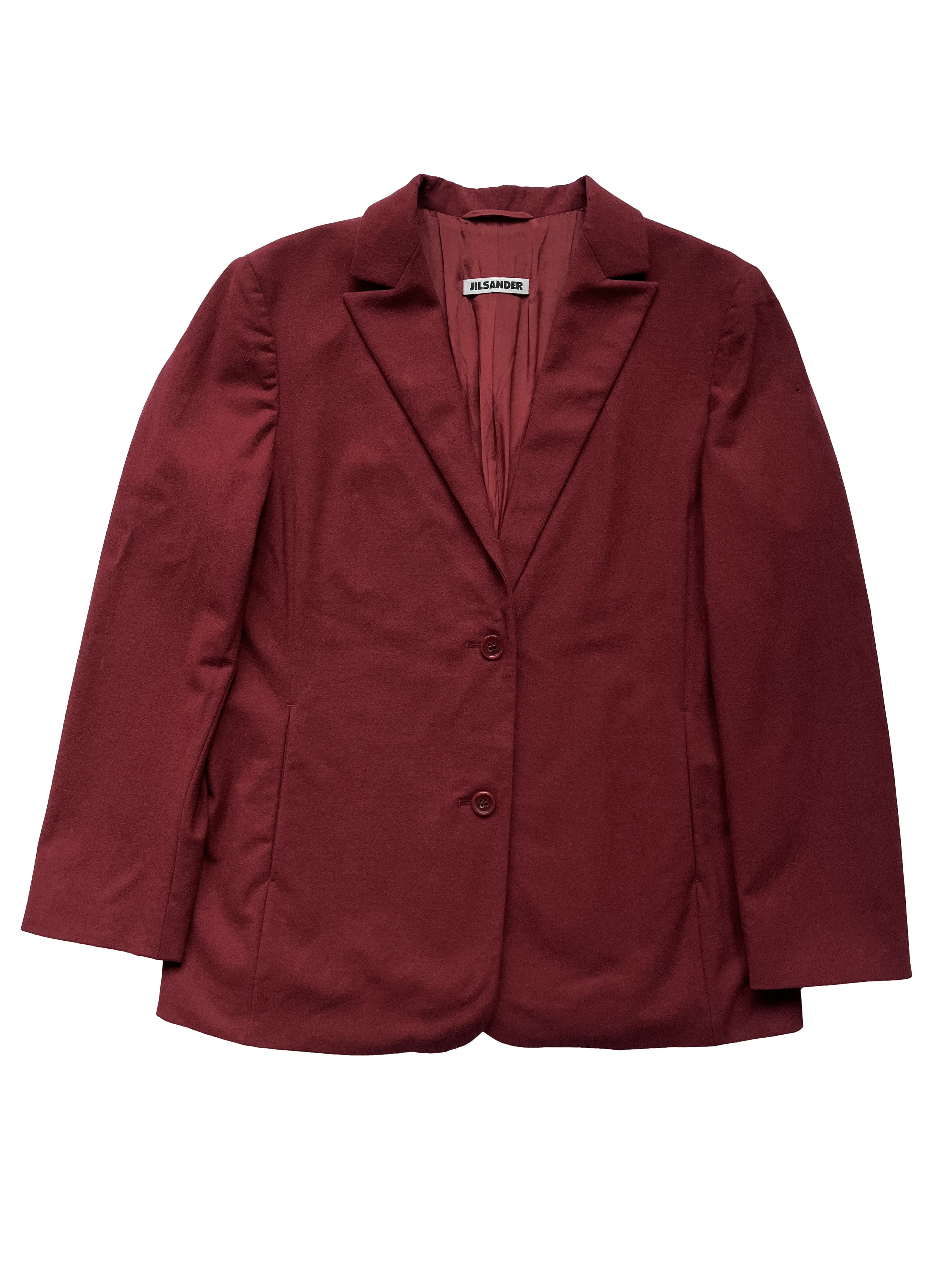 Jil Sander ⚡️QUICK SALE⚡️Jil Sander Dark Red Blazer Jacket Size M / US 6-8 / IT 42-44 - 1 Thumbnail