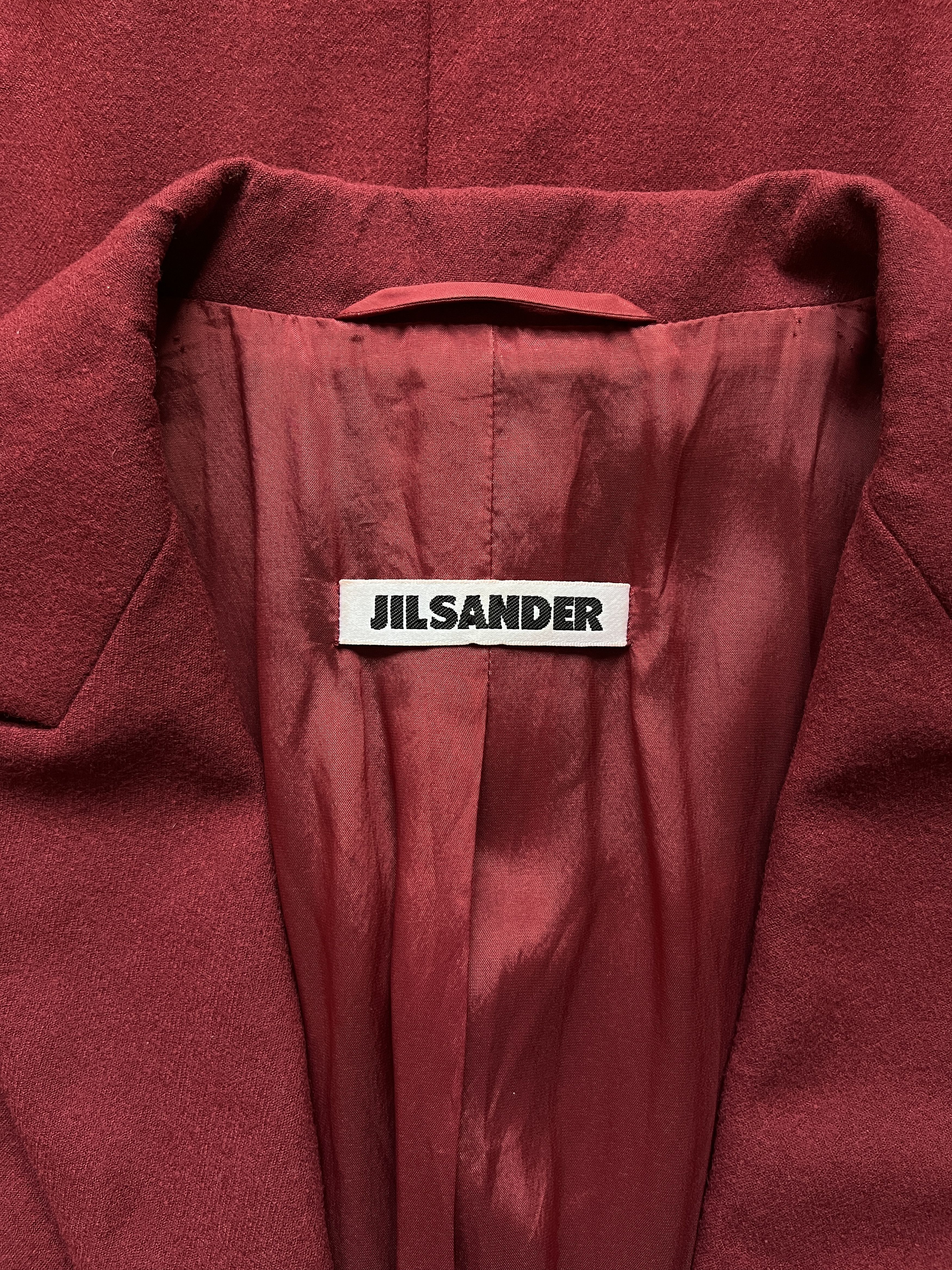 Jil Sander ⚡️QUICK SALE⚡️Jil Sander Dark Red Blazer Jacket Size M / US 6-8 / IT 42-44 - 3 Thumbnail