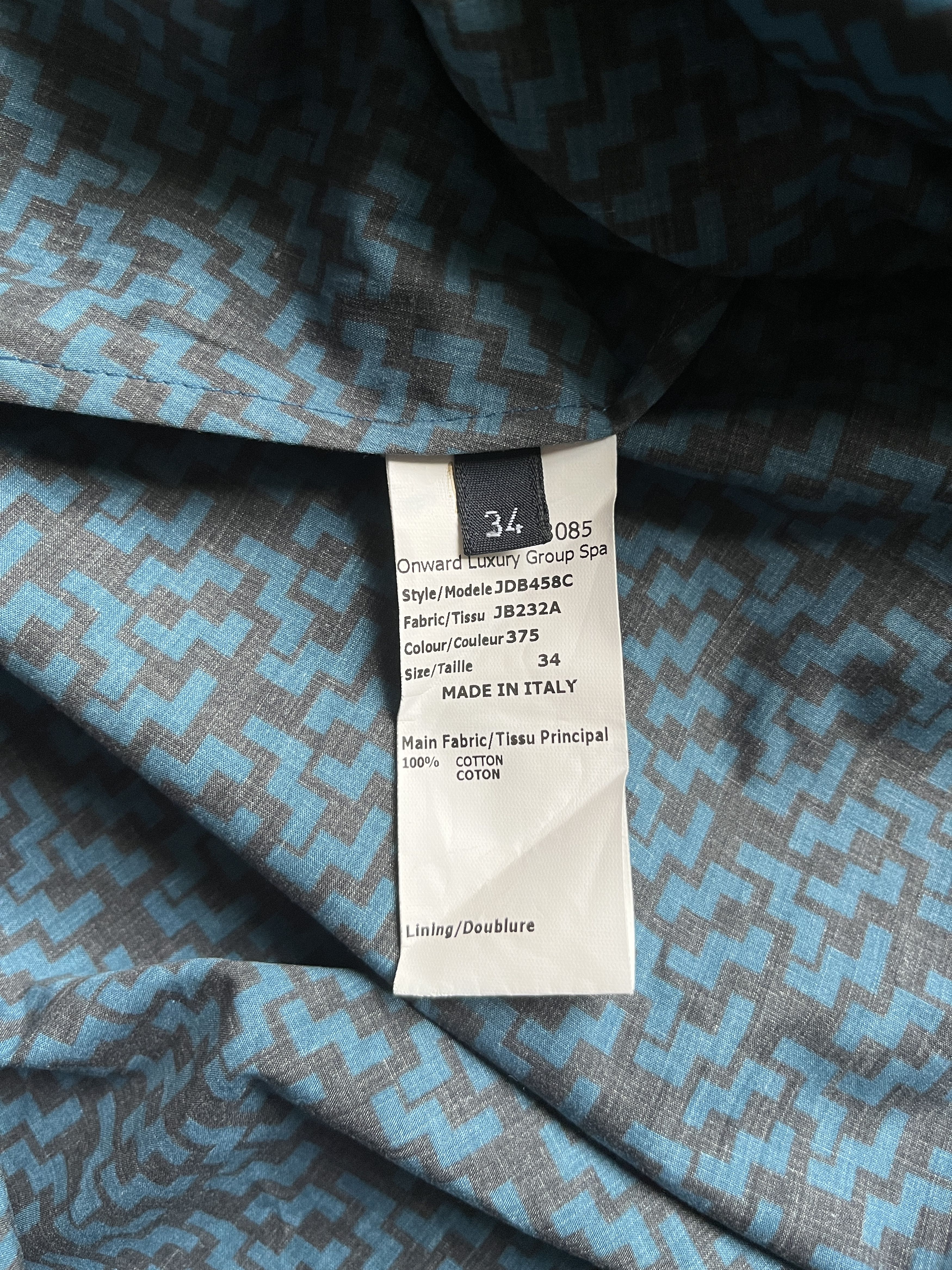 Jil Sander ⚡️QUICK SALE⚡️Jil Sander Black & Blue A-Line Button-up Dress Size XS / US 0-2 / IT 36-38 - 4 Thumbnail