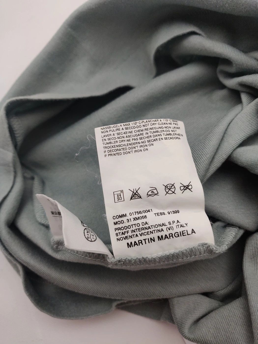 Maison Margiela ⚡️QUICK SALE⚡️2004 Maison Margiela Green V-neck Tshirt Size S / US 4 / IT 40 - 5 Thumbnail