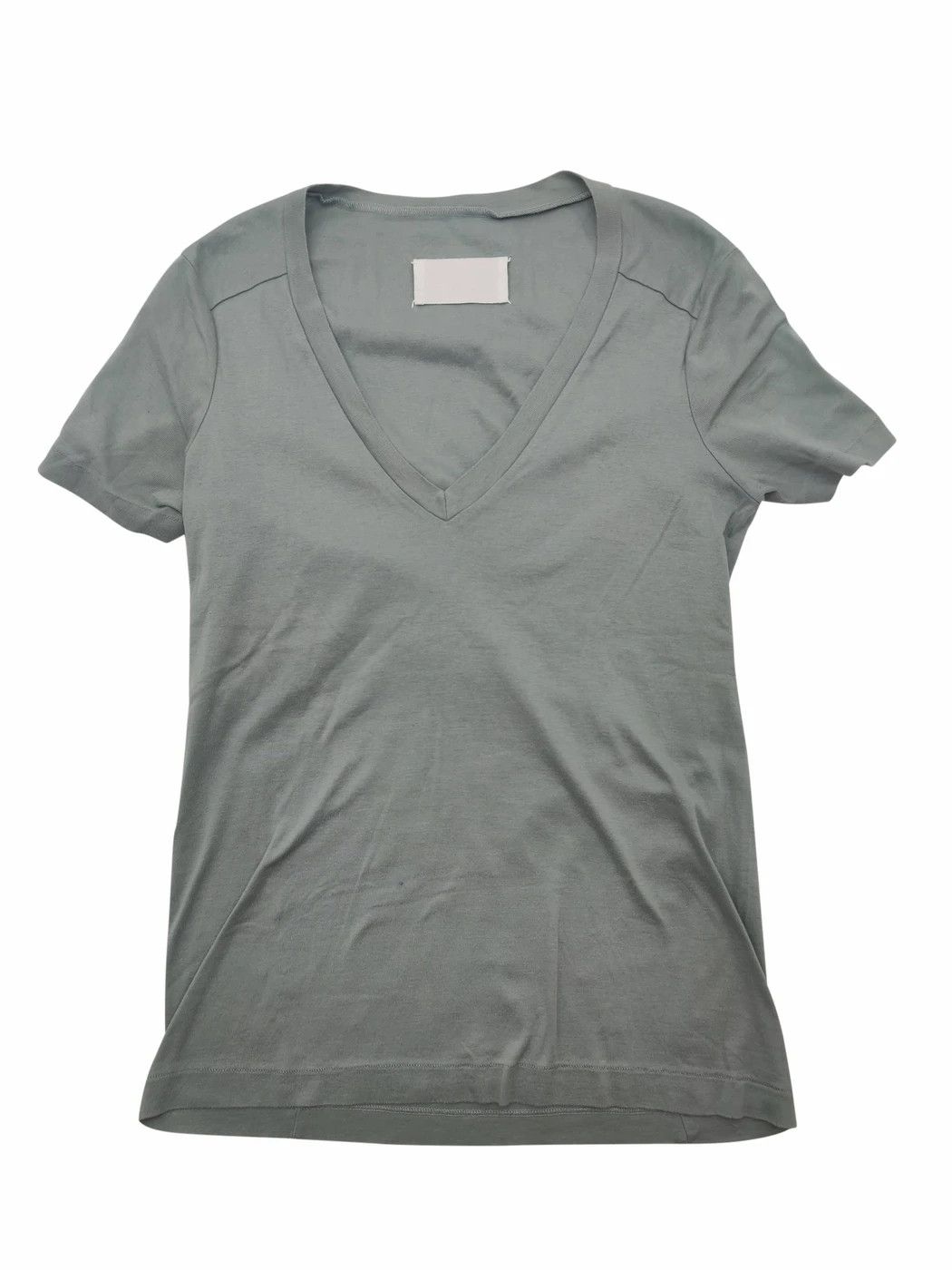 Maison Margiela ⚡️QUICK SALE⚡️2004 Maison Margiela Green V-neck Tshirt Size S / US 4 / IT 40 - 1 Thumbnail