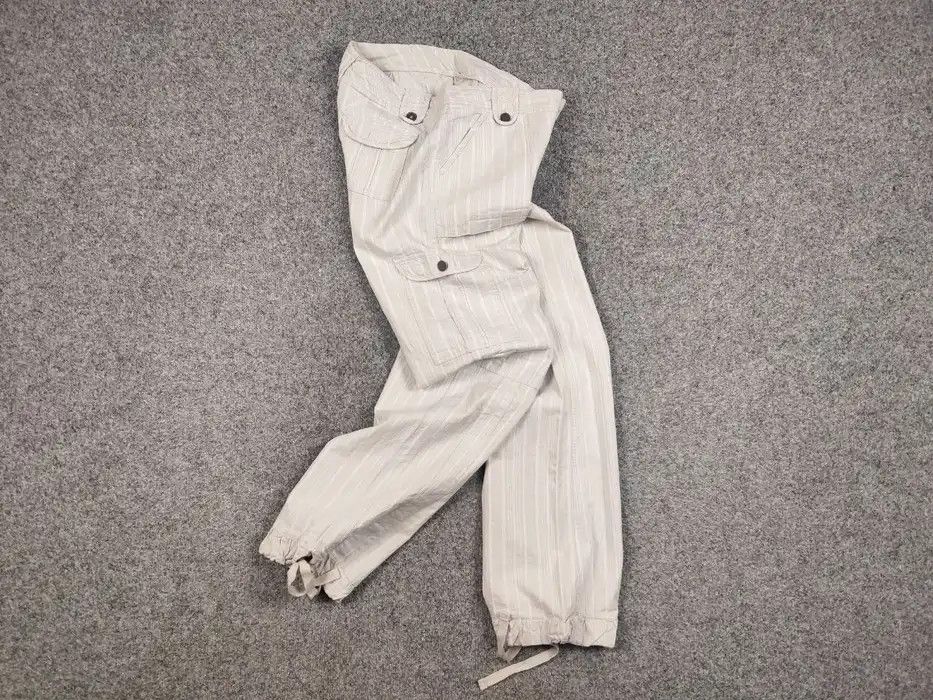 Japanese Brand Vintage 90's Japanese Bondage Zip Bootcut Gray Cargo Pants Size 27" / US 4 / IT 40 - 7 Thumbnail
