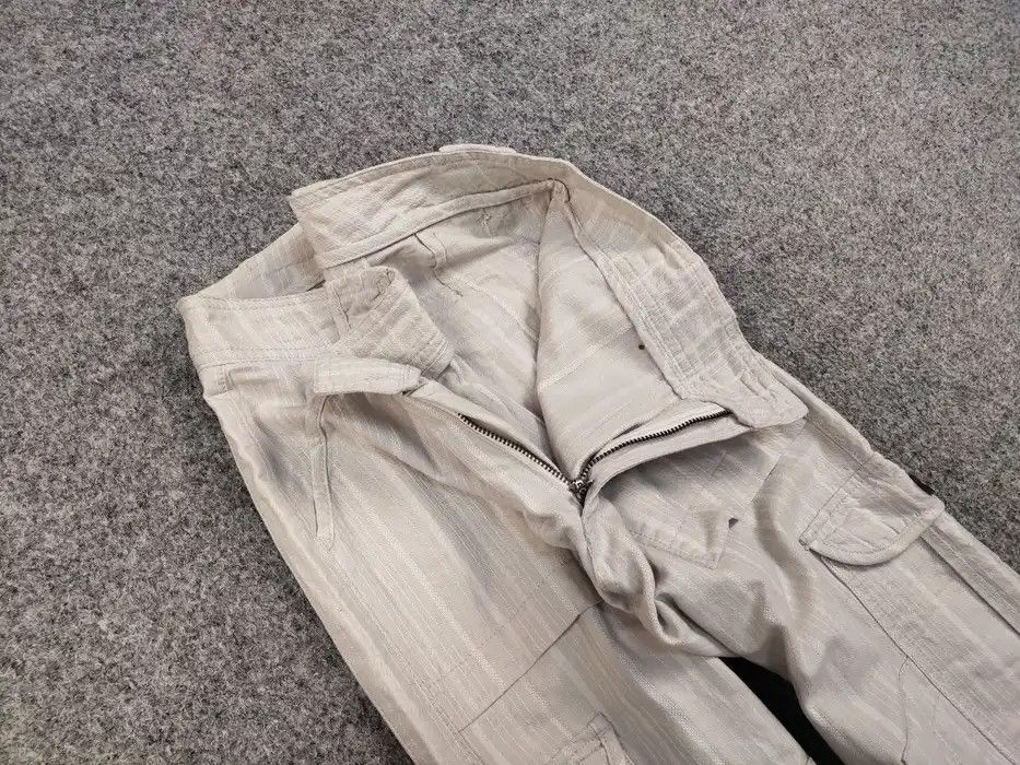 Japanese Brand Vintage 90's Japanese Bondage Zip Bootcut Gray Cargo Pants Size 27" / US 4 / IT 40 - 8 Thumbnail