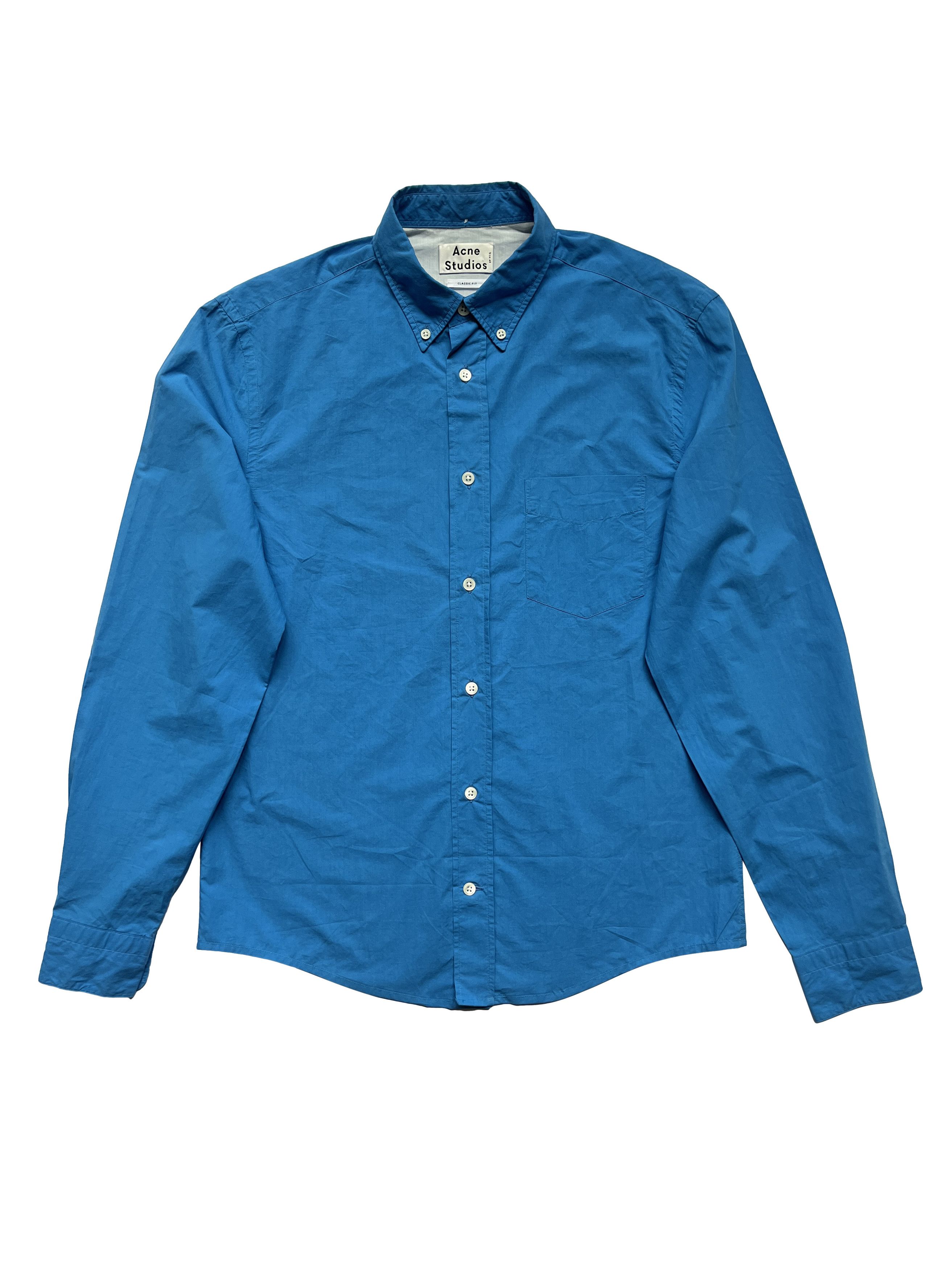 Acne Studios ⚡️QUICK SALE⚡️2014 Acne Studios Blue Button up Shirt Size US S / EU 44-46 / 1 - 1 Thumbnail