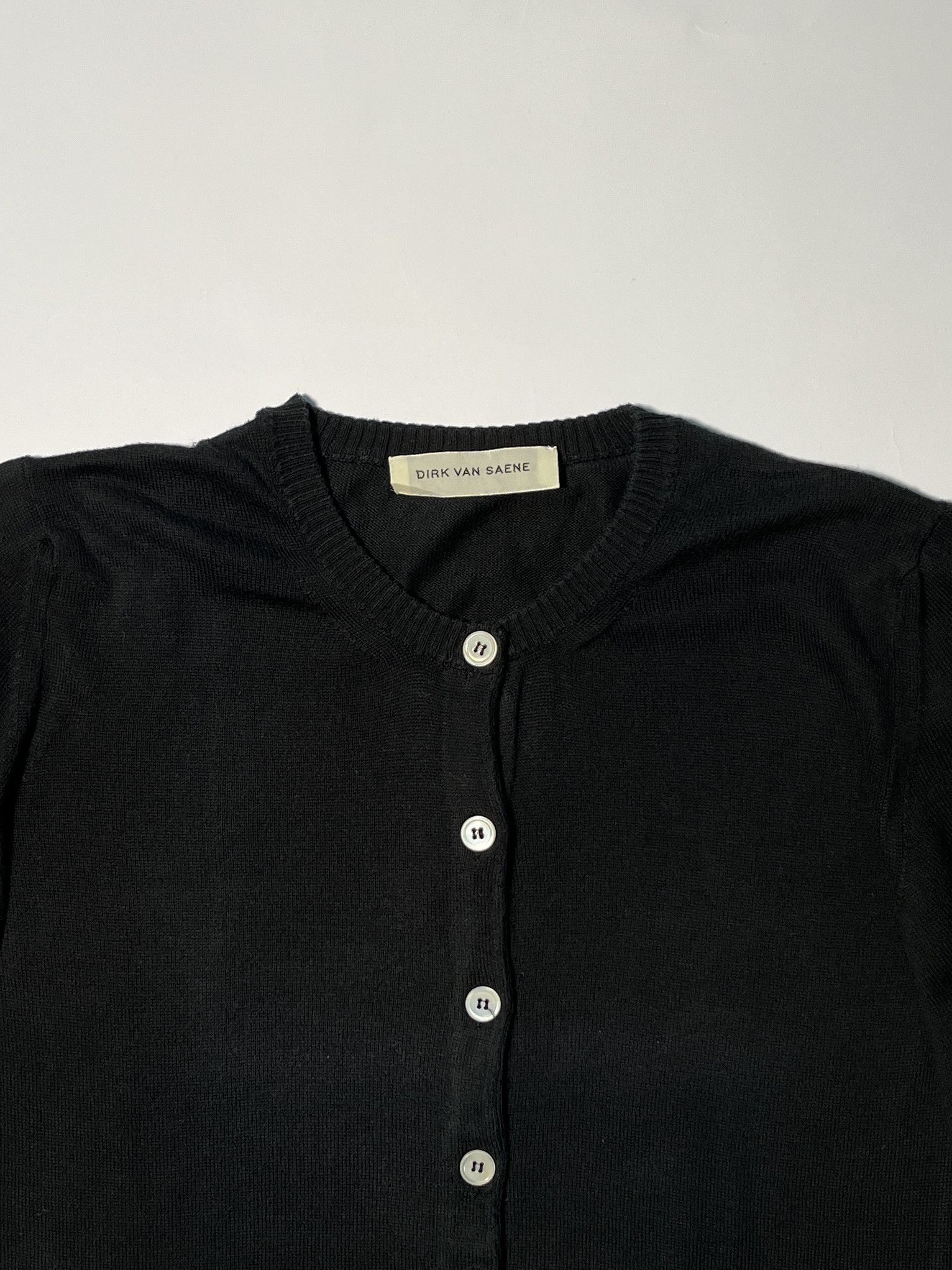 Dirk Van Saene ⚡️QUICK SALE⚡️Dirk Van Saene Black Knit Cardigan Size L / US 10 / IT 46 - 3 Thumbnail