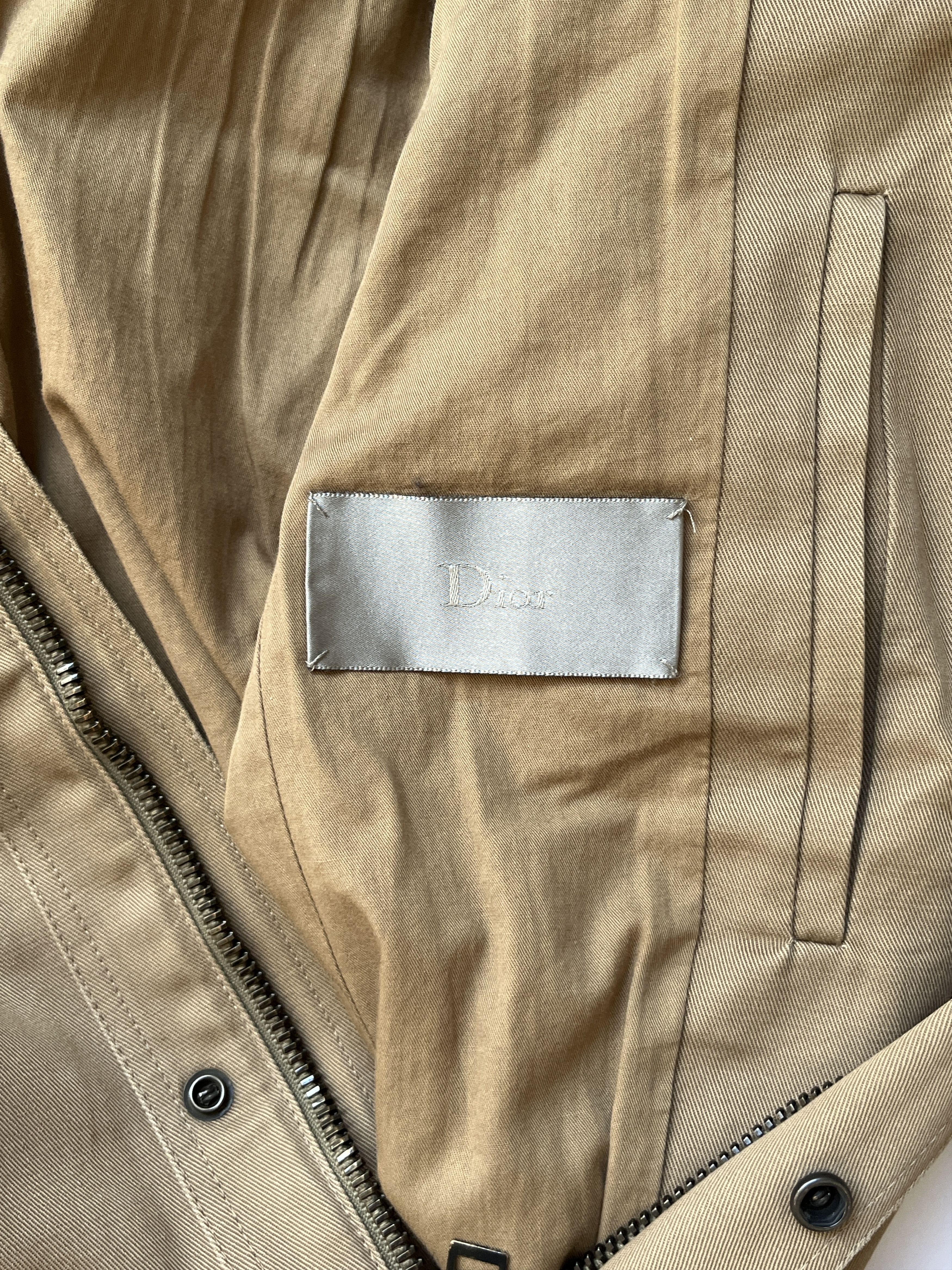 Dior × Hedi Slimane ⚡️QUICK SALE⚡️Dior Hedi Slimane Beige Hooded Safari Jacket Size US S / EU 44-46 / 1 - 3 Thumbnail