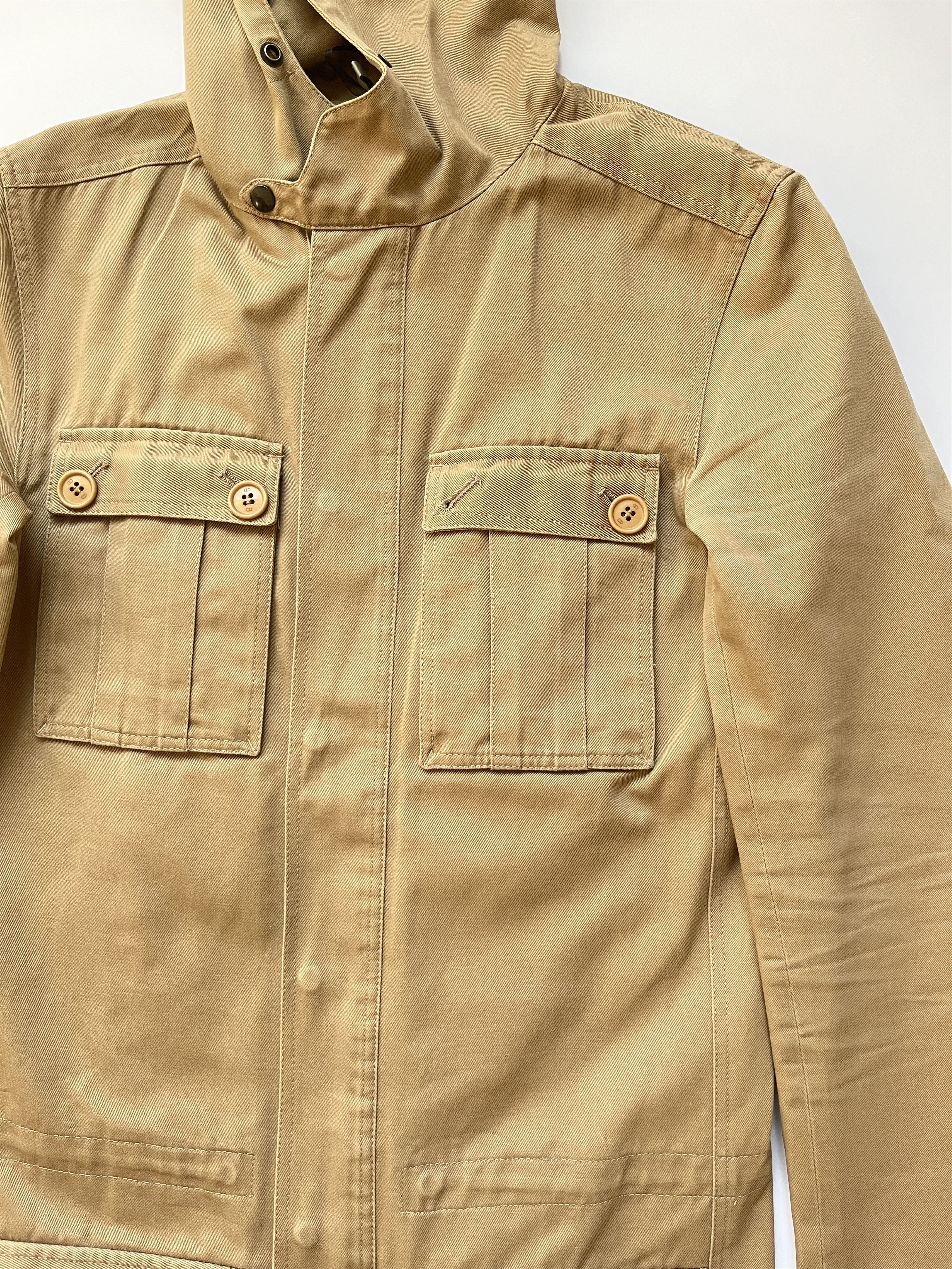 Dior × Hedi Slimane ⚡️QUICK SALE⚡️Dior Hedi Slimane Beige Hooded Safari Jacket Size US S / EU 44-46 / 1 - 5 Thumbnail