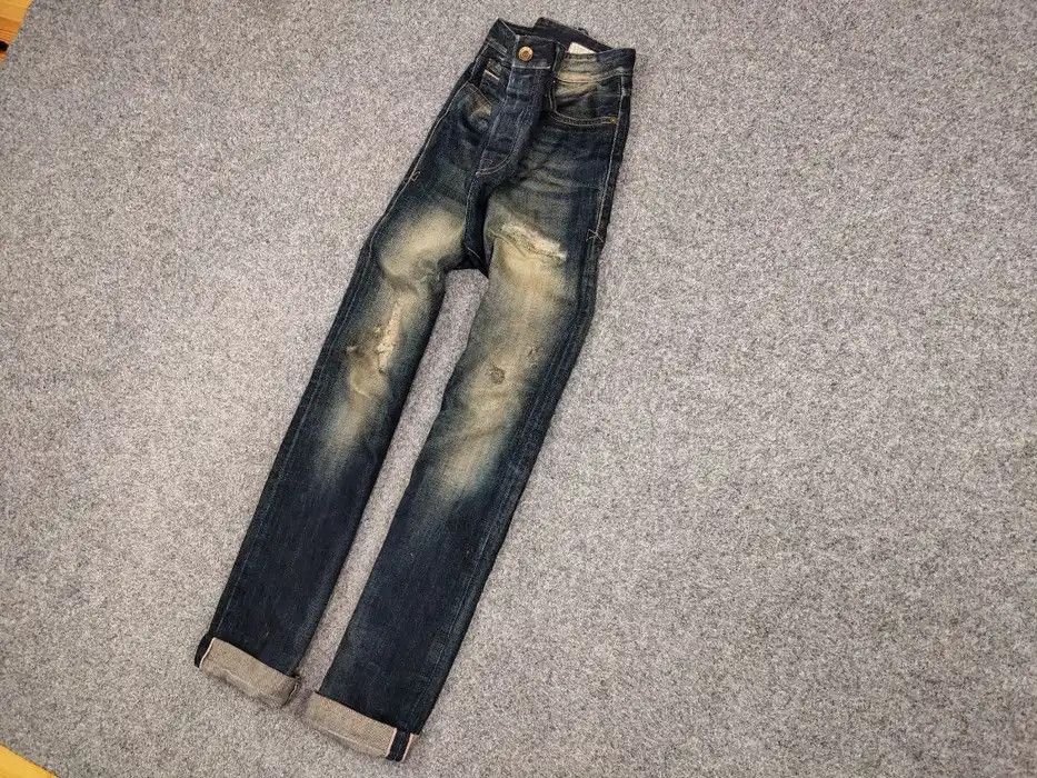 Japanese Brand Vintage R.D.D.Designer Japan Distressed Faded Selvage Jeans Size US 32 / EU 48 - 2 Thumbnail