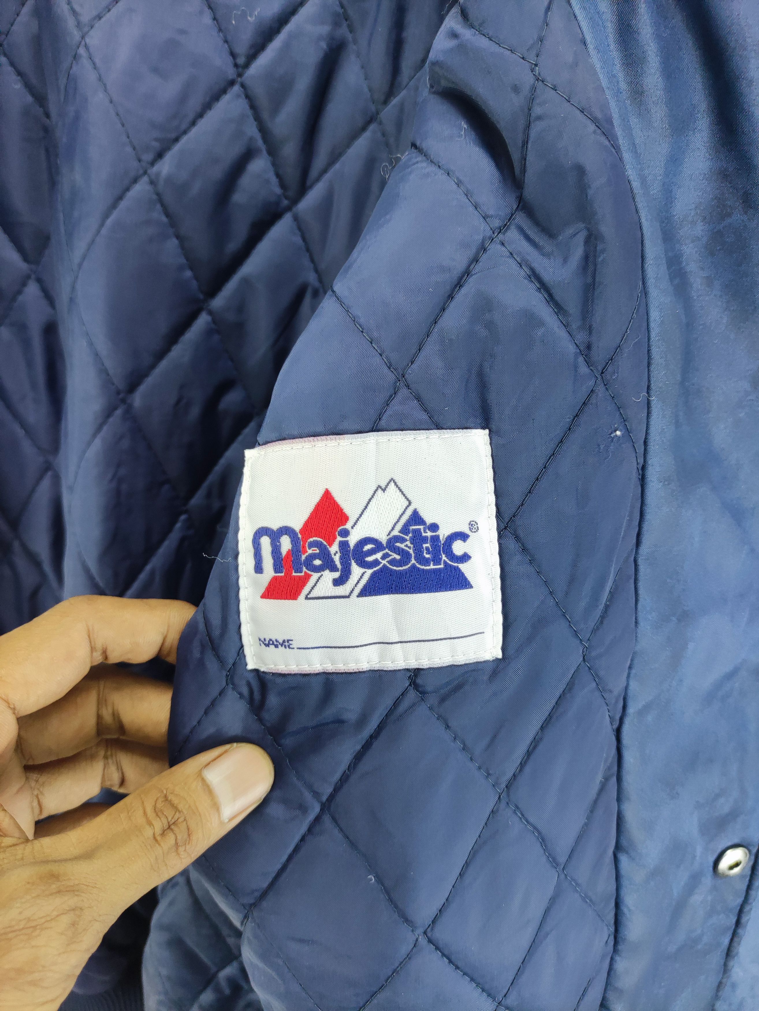 Majestic Vintage Yankees Majestic Varsity Jacket Snap Button Size US L / EU 52-54 / 3 - 9 Thumbnail