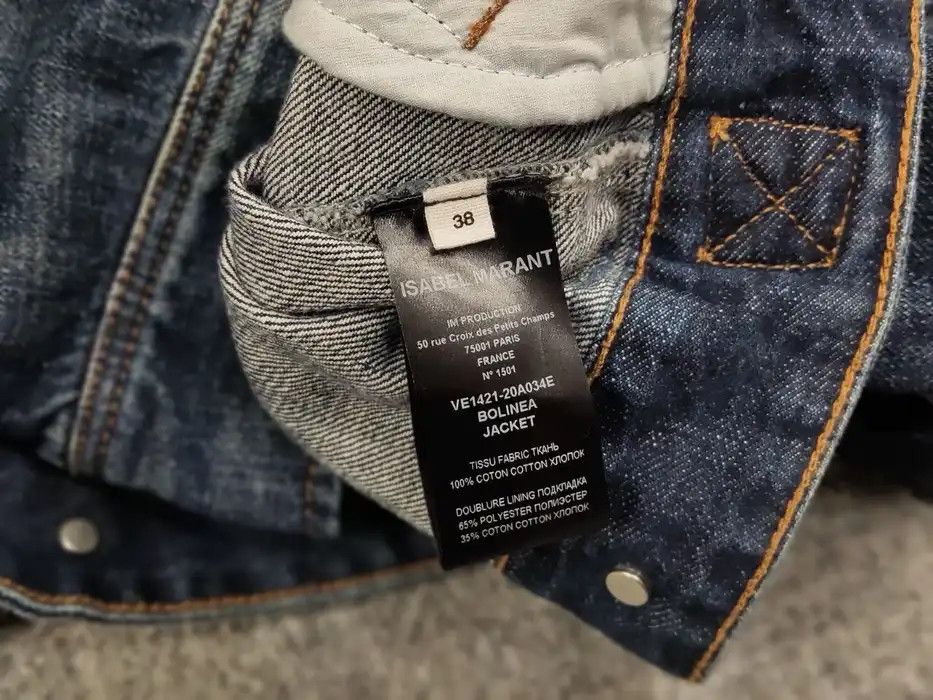 Isabel Marant Etoile Isabel Etoile Marant Bolinea Denim Puff Sleeve Jacket Size S / US 4 / IT 40 - 10 Thumbnail