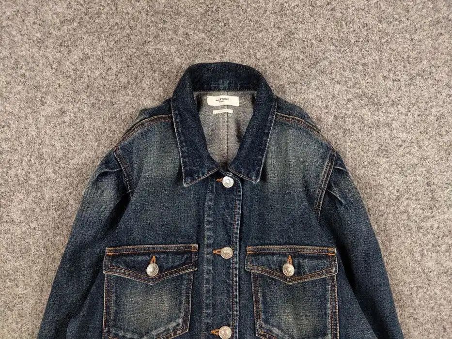 Isabel Marant Etoile Isabel Etoile Marant Bolinea Denim Puff Sleeve Jacket Size S / US 4 / IT 40 - 3 Thumbnail