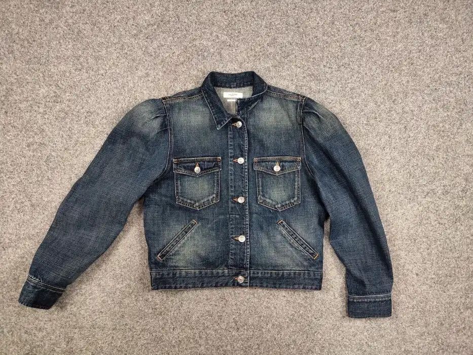 Isabel Marant Etoile Isabel Etoile Marant Bolinea Denim Puff Sleeve Jacket Size S / US 4 / IT 40 - 6 Thumbnail