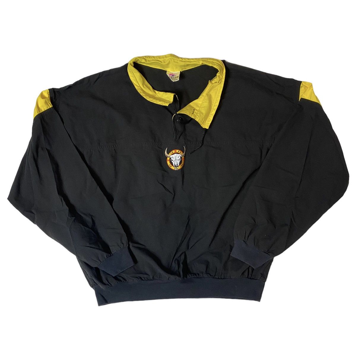 Vintage 1994 Black/Yellow Western Pullover Size US L / EU 52-54 / 3 - 3 Thumbnail