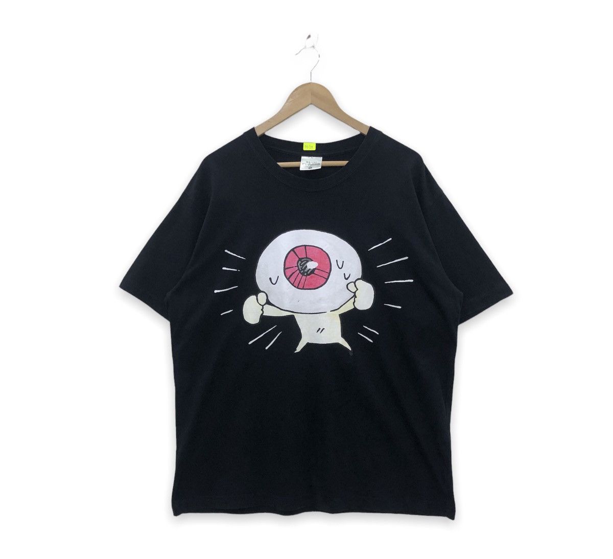 image of Anima x Cartoon Network Gegege No Kitaro Medama No Oyaji Graphic Tshirt in Black, Men's (Size 2XL)