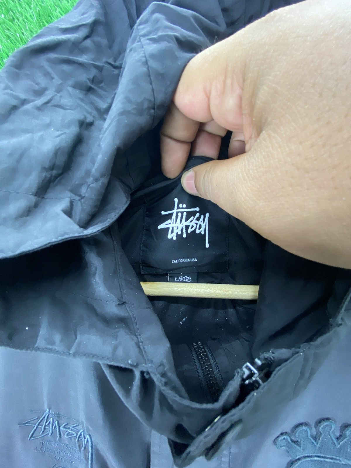 Stussy California Windbreaker Vintage Stussy Windbreaker Hoodie