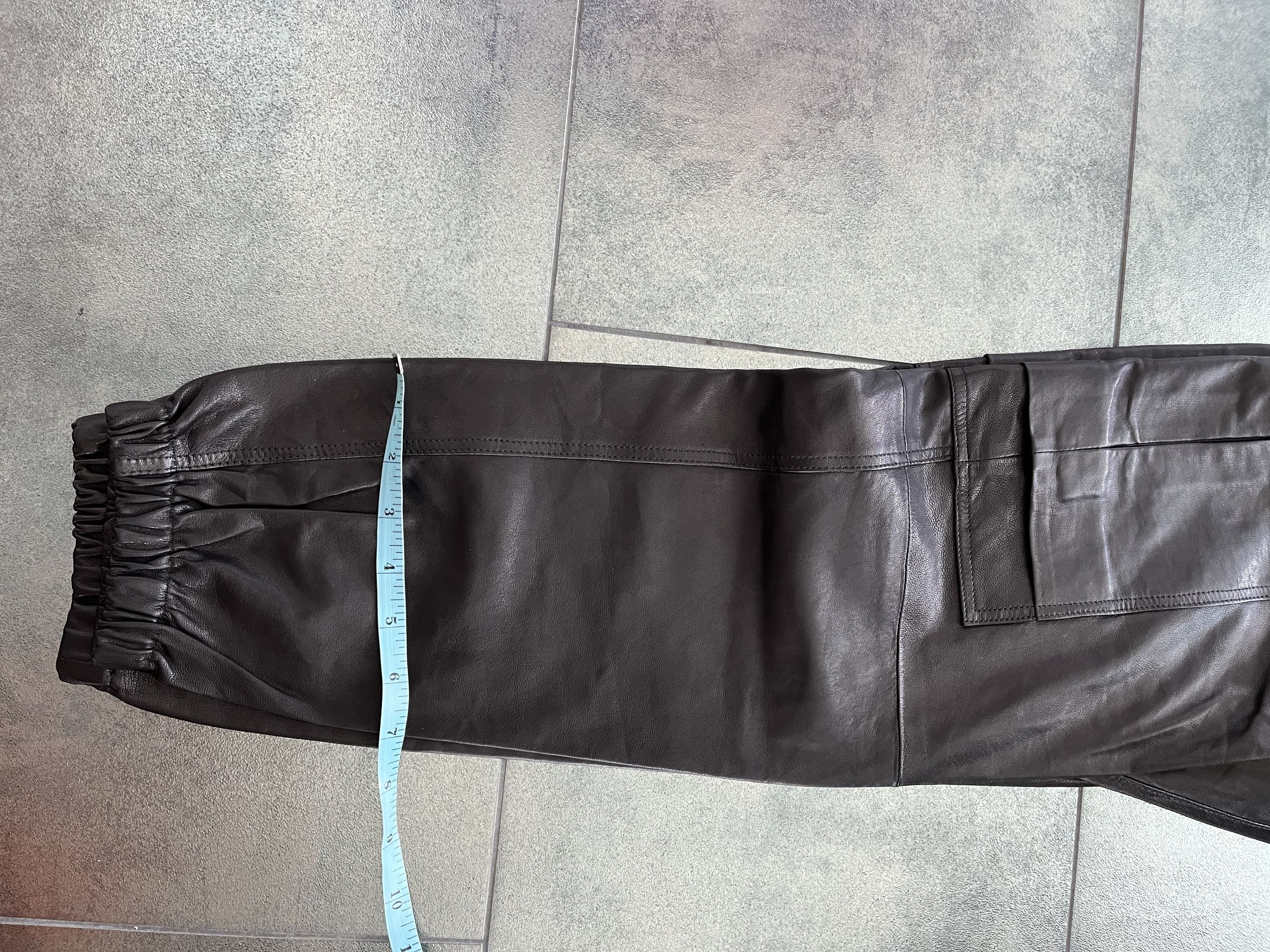 J Brand J Brand Black Leather Joggers Slim Slouch Size US 32 / EU 48 - 11 Thumbnail