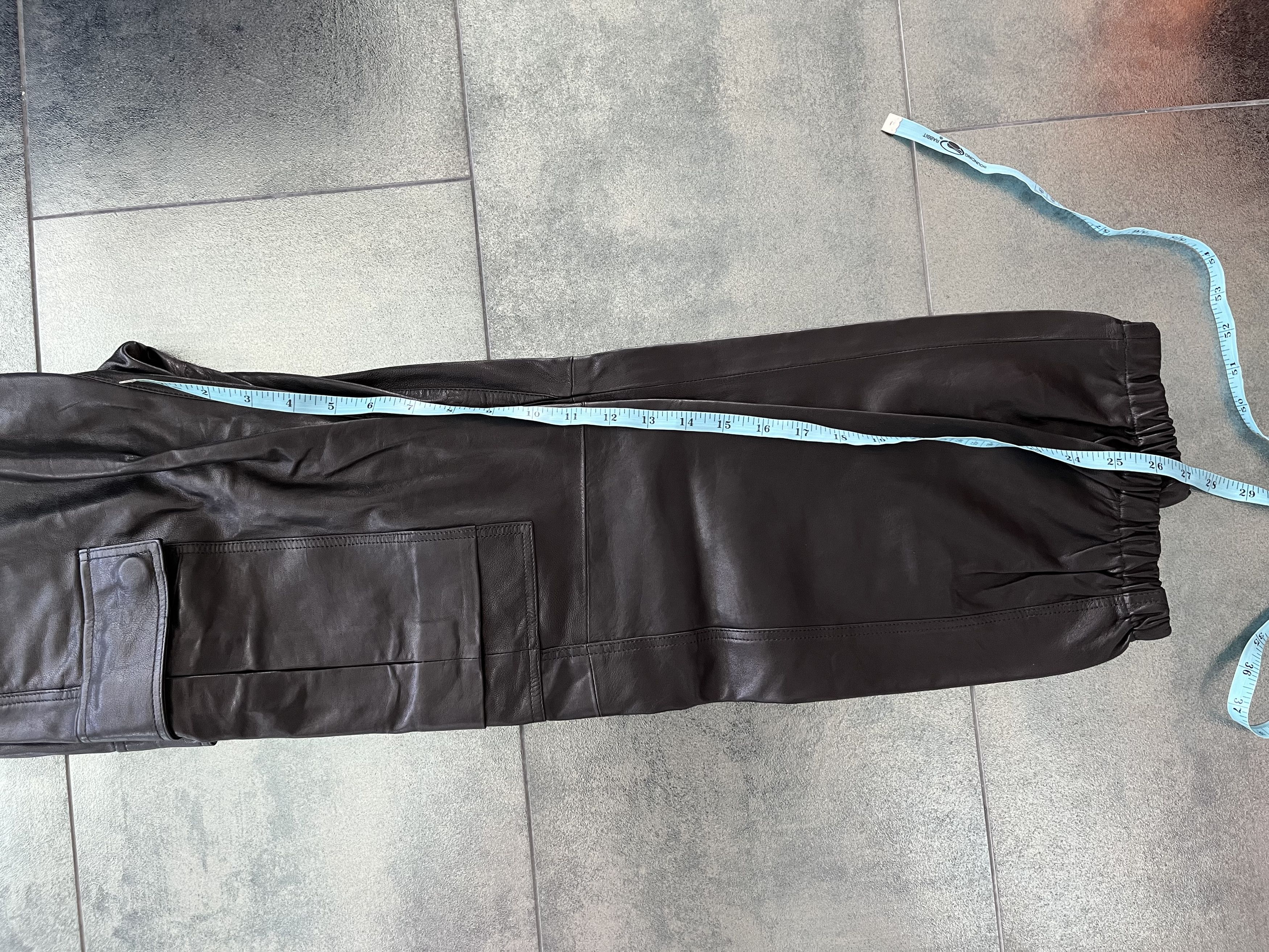 J Brand J Brand Black Leather Joggers Slim Slouch Size US 32 / EU 48 - 9 Thumbnail