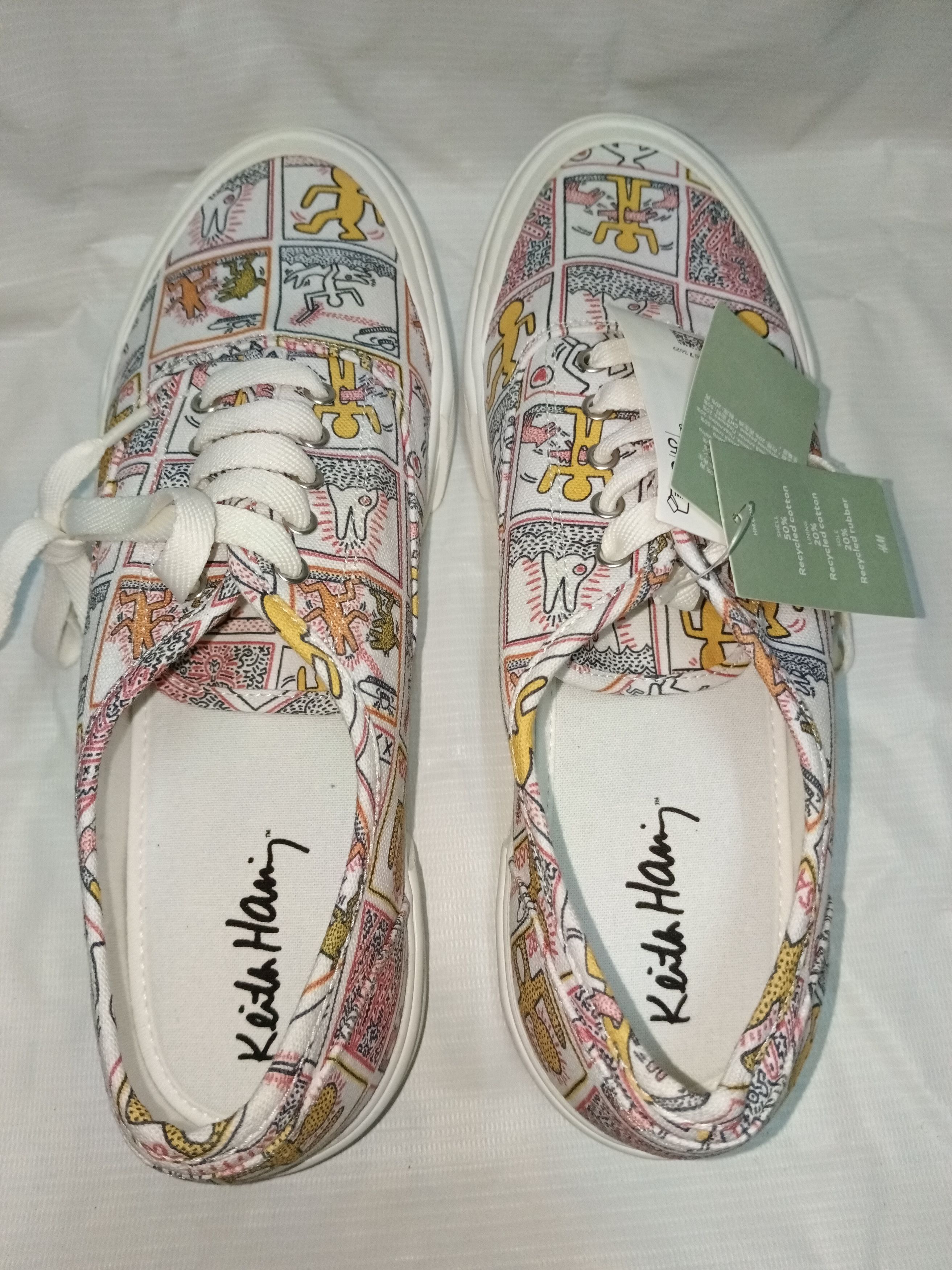 Keith Haring Keith Haring x H&M Patterned canvas trainers Size US 10.5 / EU 43-44 - 4 Thumbnail