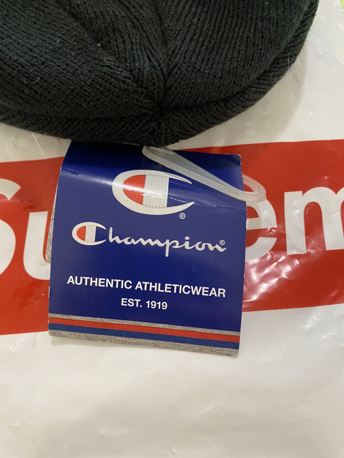 Champion × Supreme Supreme Champion 3D Metallic Beanie Size ONE SIZE - 4 Thumbnail