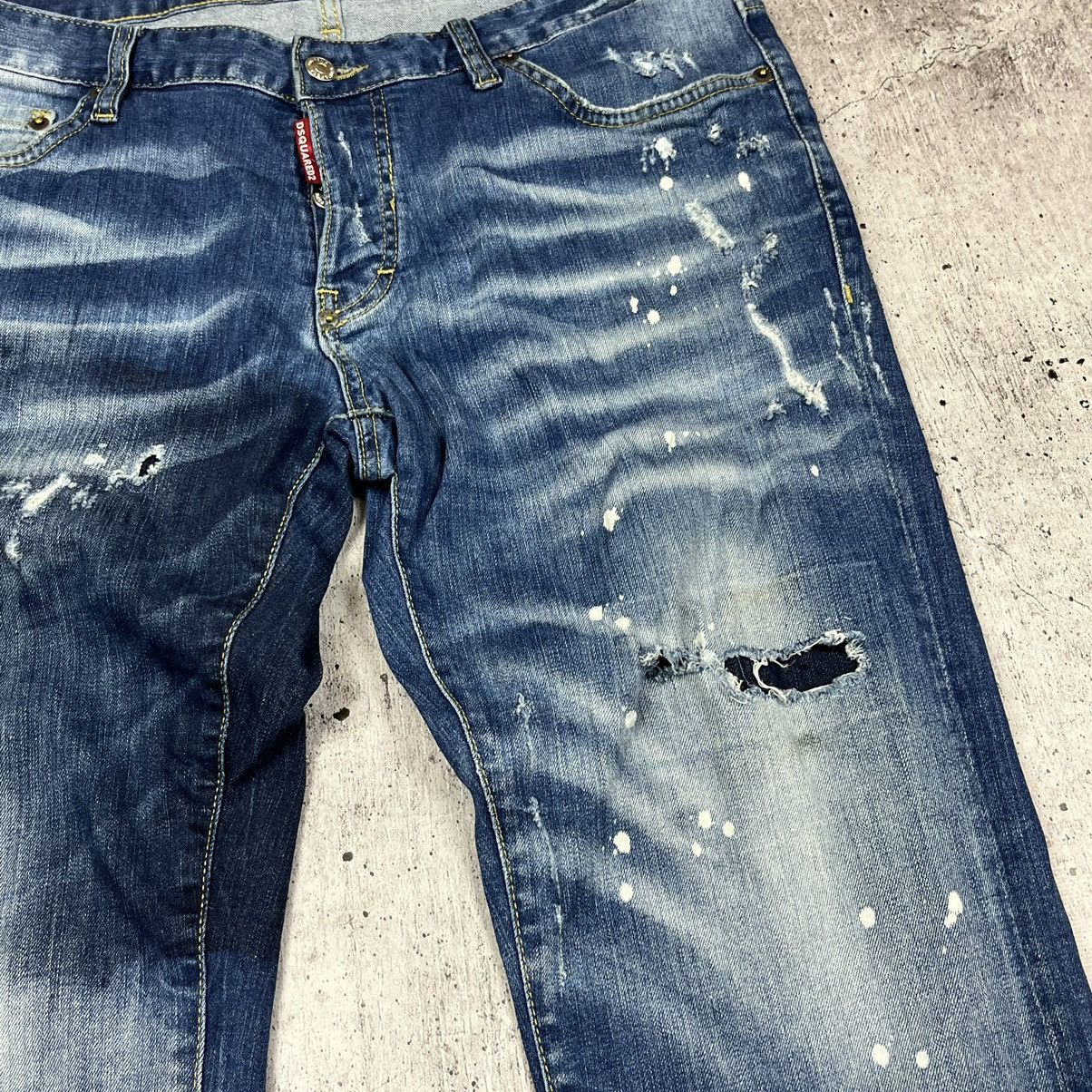 Dsquared2 × Vintage Rare dsq Dsquared2 Distressed Biker denim jeans pants Size US 34 / EU 50 - 5 Thumbnail