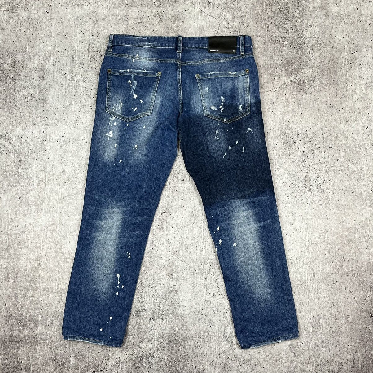 Dsquared2 × Vintage Rare dsq Dsquared2 Distressed Biker denim jeans pants Size US 34 / EU 50 - 2 Thumbnail