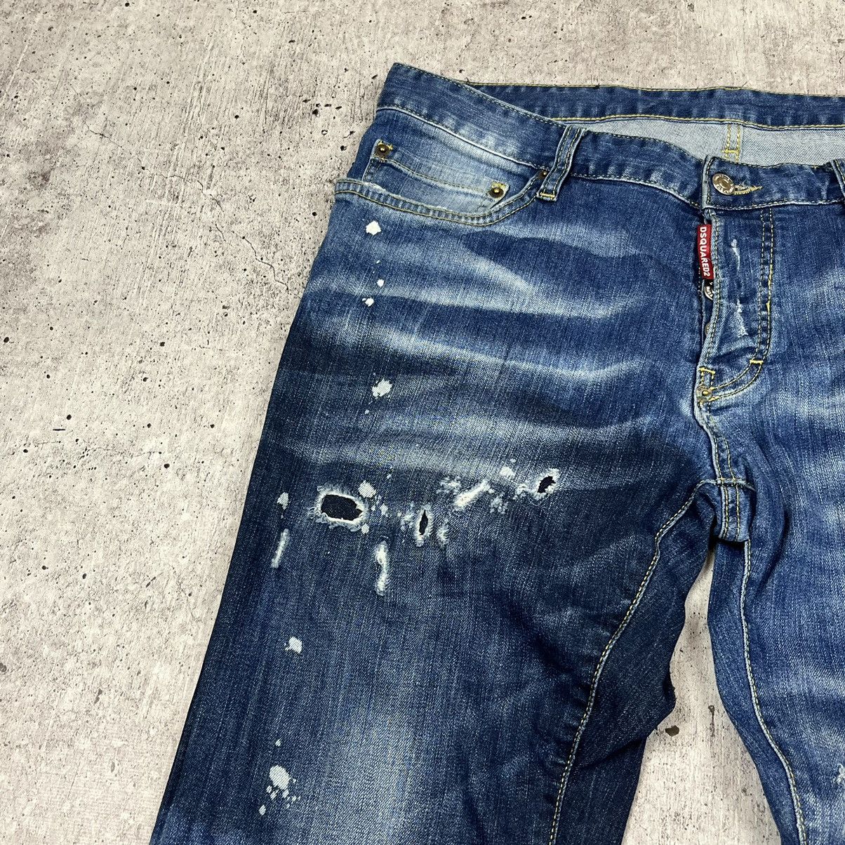 Dsquared2 × Vintage Rare dsq Dsquared2 Distressed Biker denim jeans pants Size US 34 / EU 50 - 6 Thumbnail