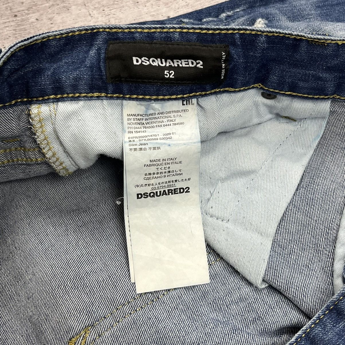 Dsquared2 × Vintage Rare dsq Dsquared2 Distressed Biker denim jeans pants Size US 34 / EU 50 - 10 Thumbnail