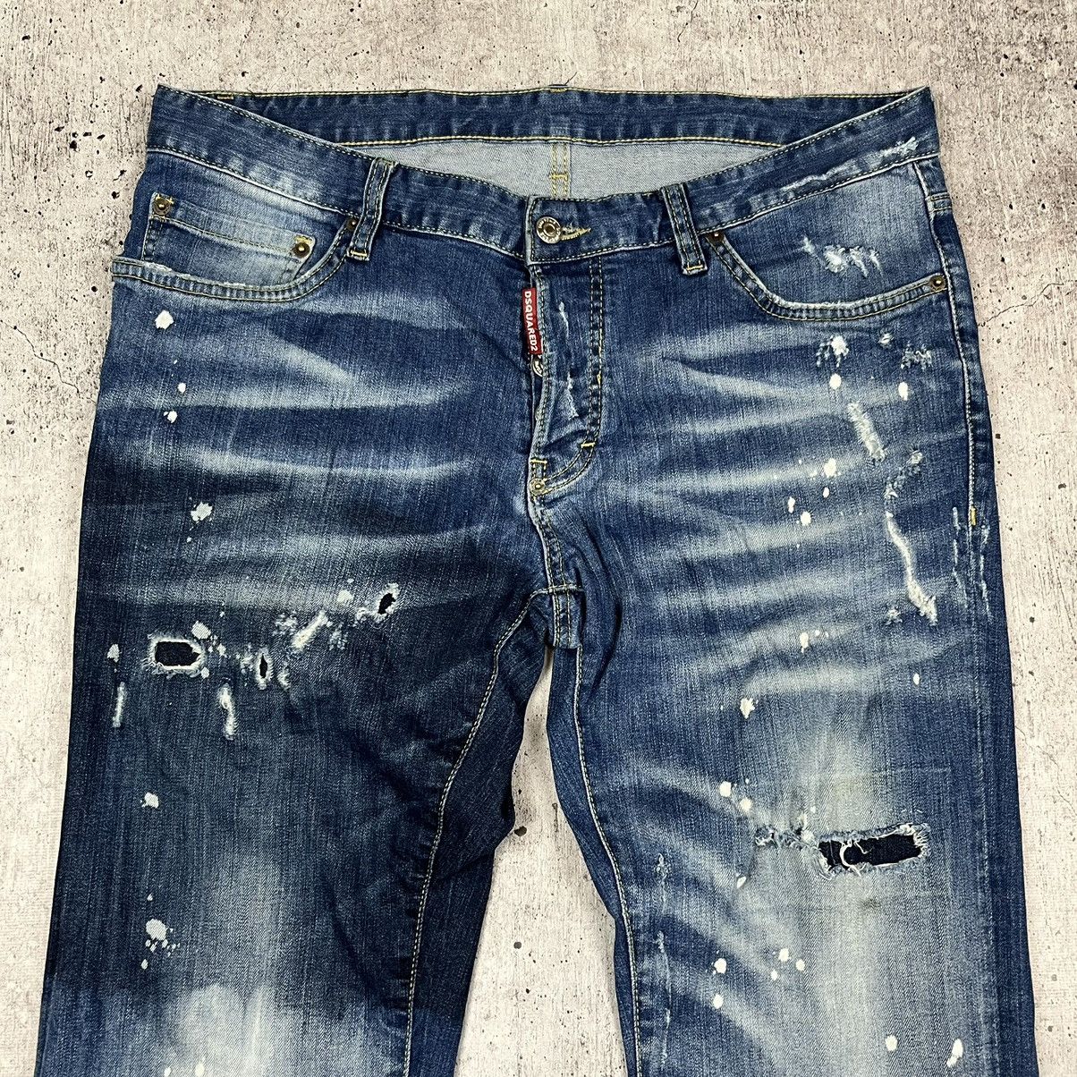 Dsquared2 × Vintage Rare dsq Dsquared2 Distressed Biker denim jeans pants Size US 34 / EU 50 - 17 Thumbnail