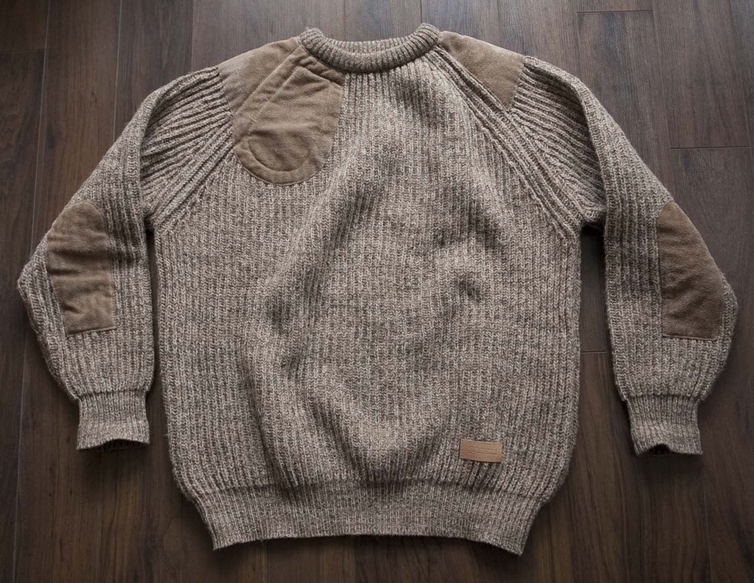 Vintage Brenire Sweater Elbow Patches Wool Scotland Size L XL Grailed