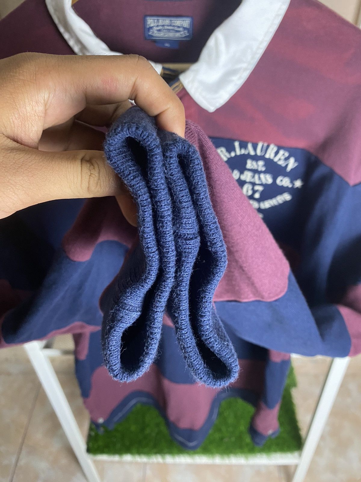 Ralph Lauren Vintage Polo Jeans By Ralph Lauren Stripe Rugby Shirt ❗️ Size US XL / EU 56 / 4 - 6 Thumbnail