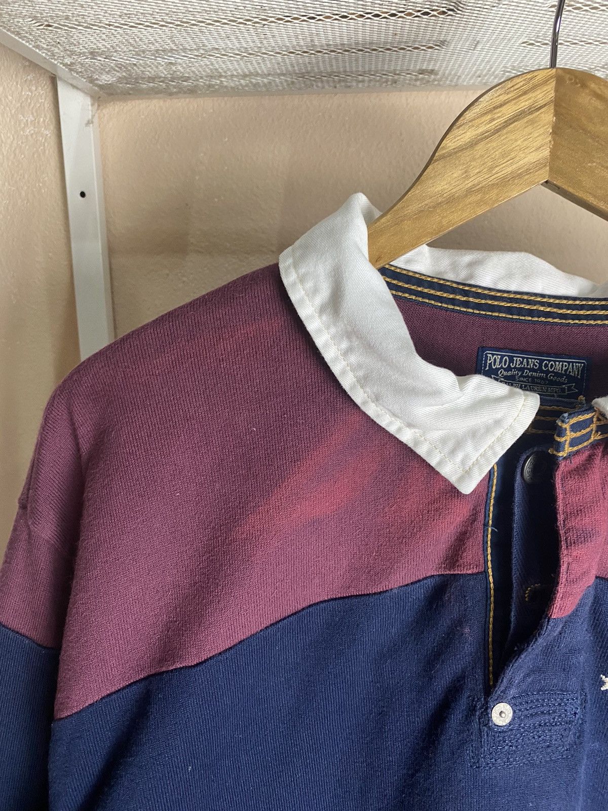 Ralph Lauren Vintage Polo Jeans By Ralph Lauren Stripe Rugby Shirt ❗️ Size US XL / EU 56 / 4 - 14 Thumbnail