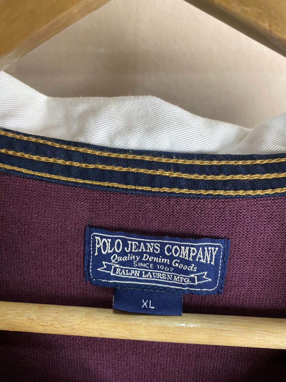 Ralph Lauren Vintage Polo Jeans By Ralph Lauren Stripe Rugby Shirt ❗️ Size US XL / EU 56 / 4 - 9 Thumbnail