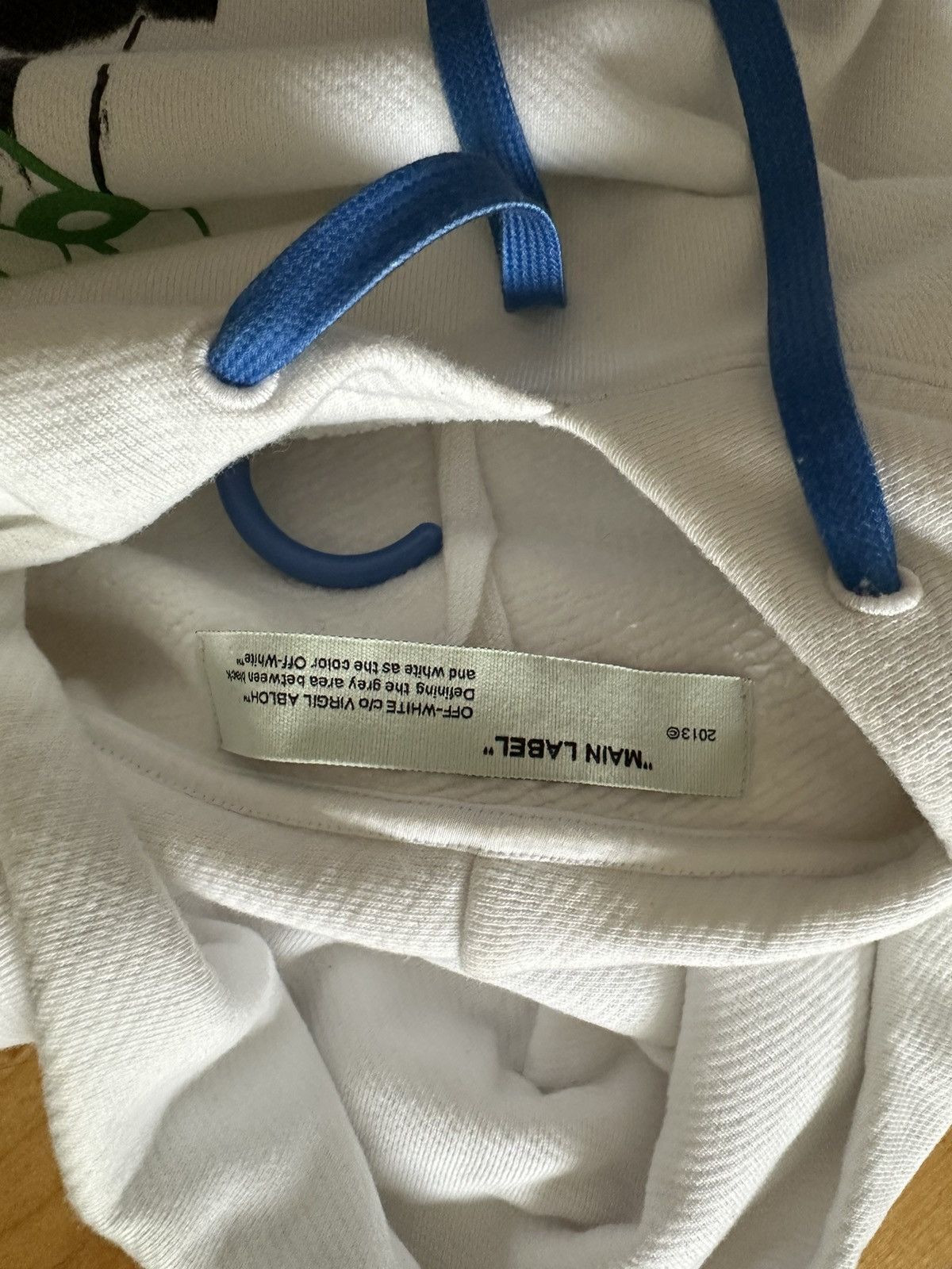 Off-White Off-White White/Green Hoodie (FW19) Size US S / EU 44-46 / 1 - 4 Thumbnail
