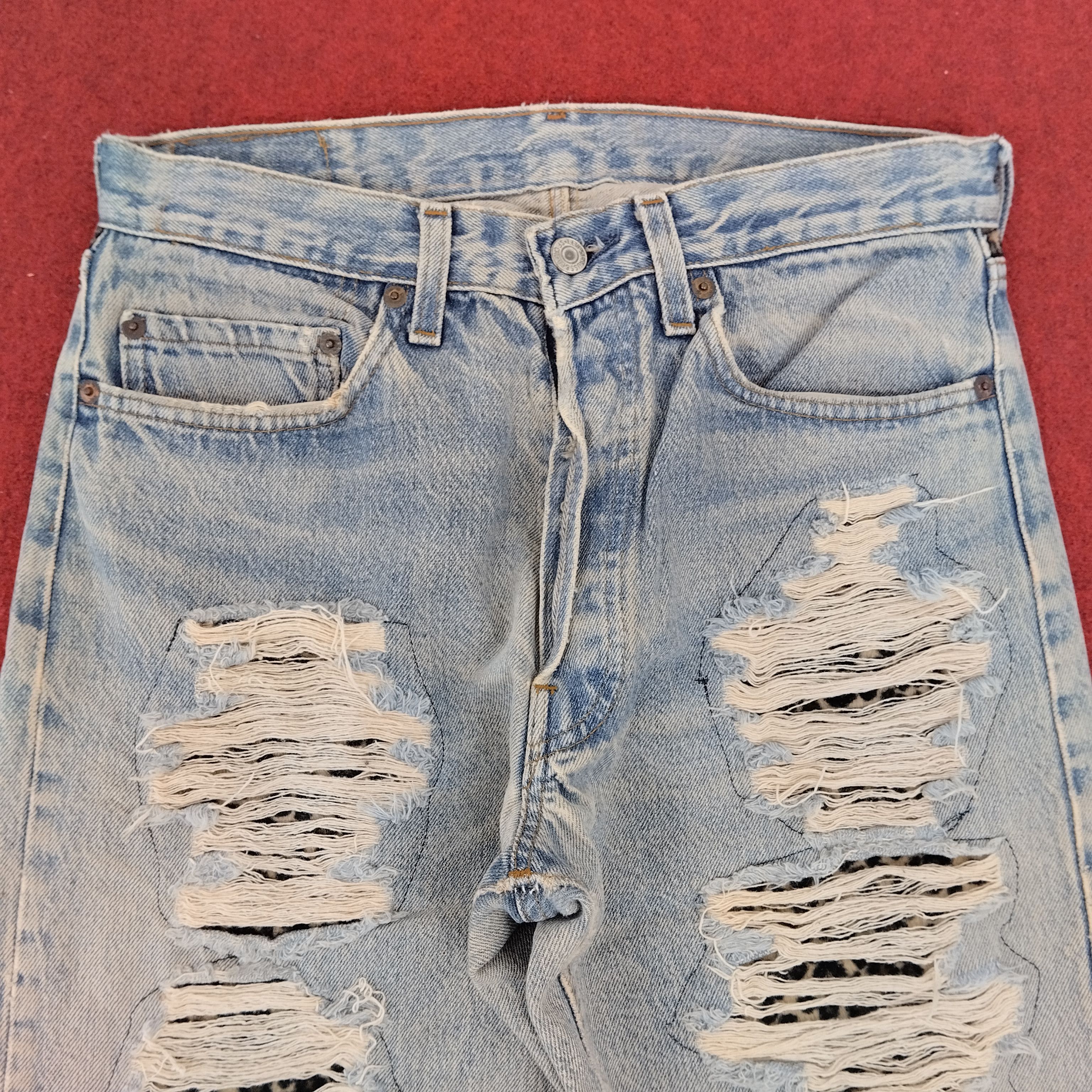 Levi's 501 Distressed Kurt Cobain Denim Pants