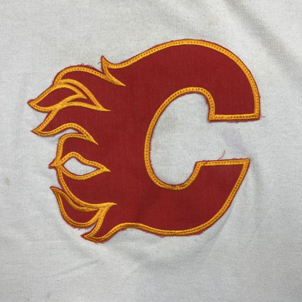 Ccm Vintage 80s CCM Calgary Flames Hockey Jersey Stitched NHL Size US L / EU 52-54 / 3 - 2 Thumbnail