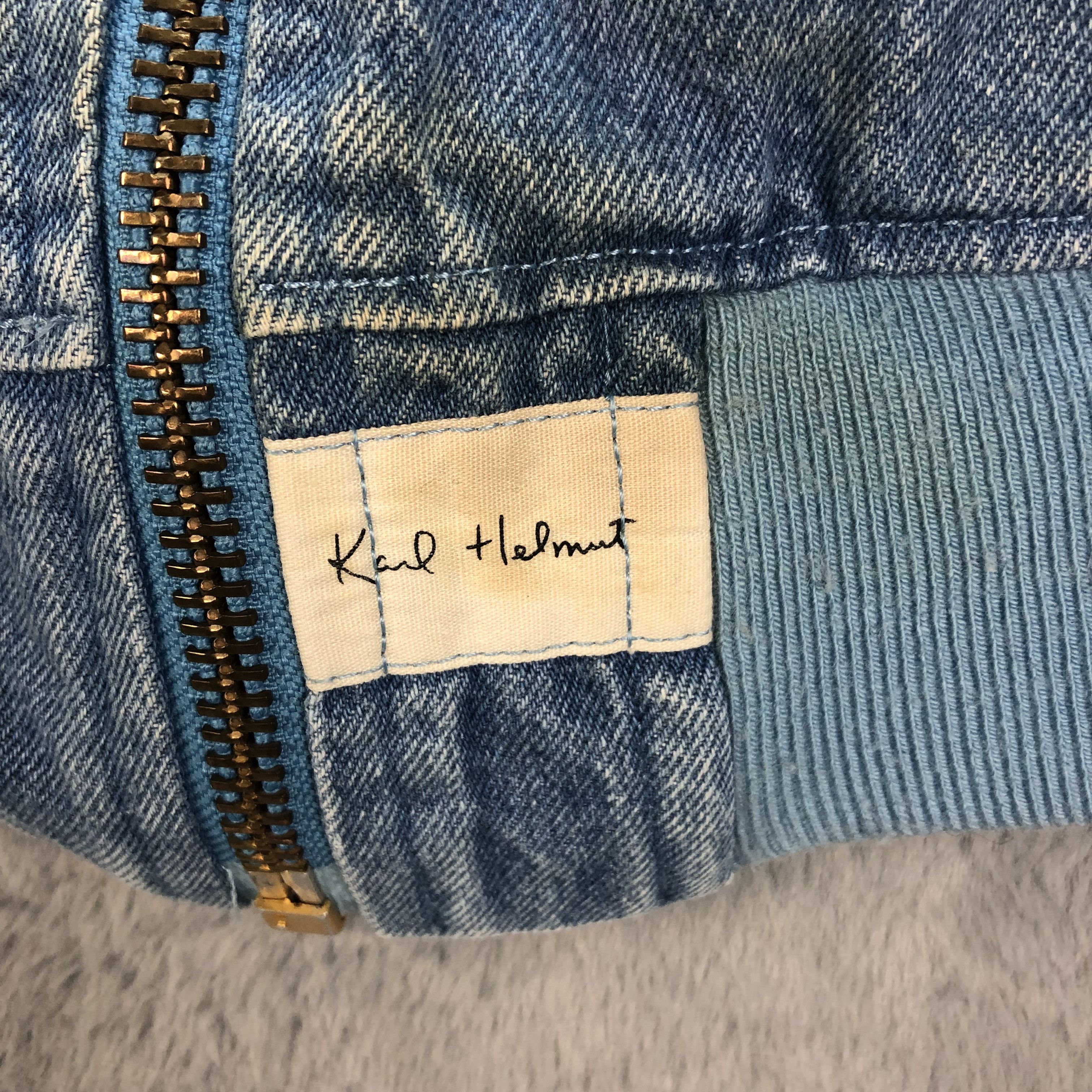 Karl Helmut VINTAGE TRASHED KARL HELMUT DENIM BOMBERS #6546-72 Size US M / EU 48-50 / 2 - 8 Thumbnail