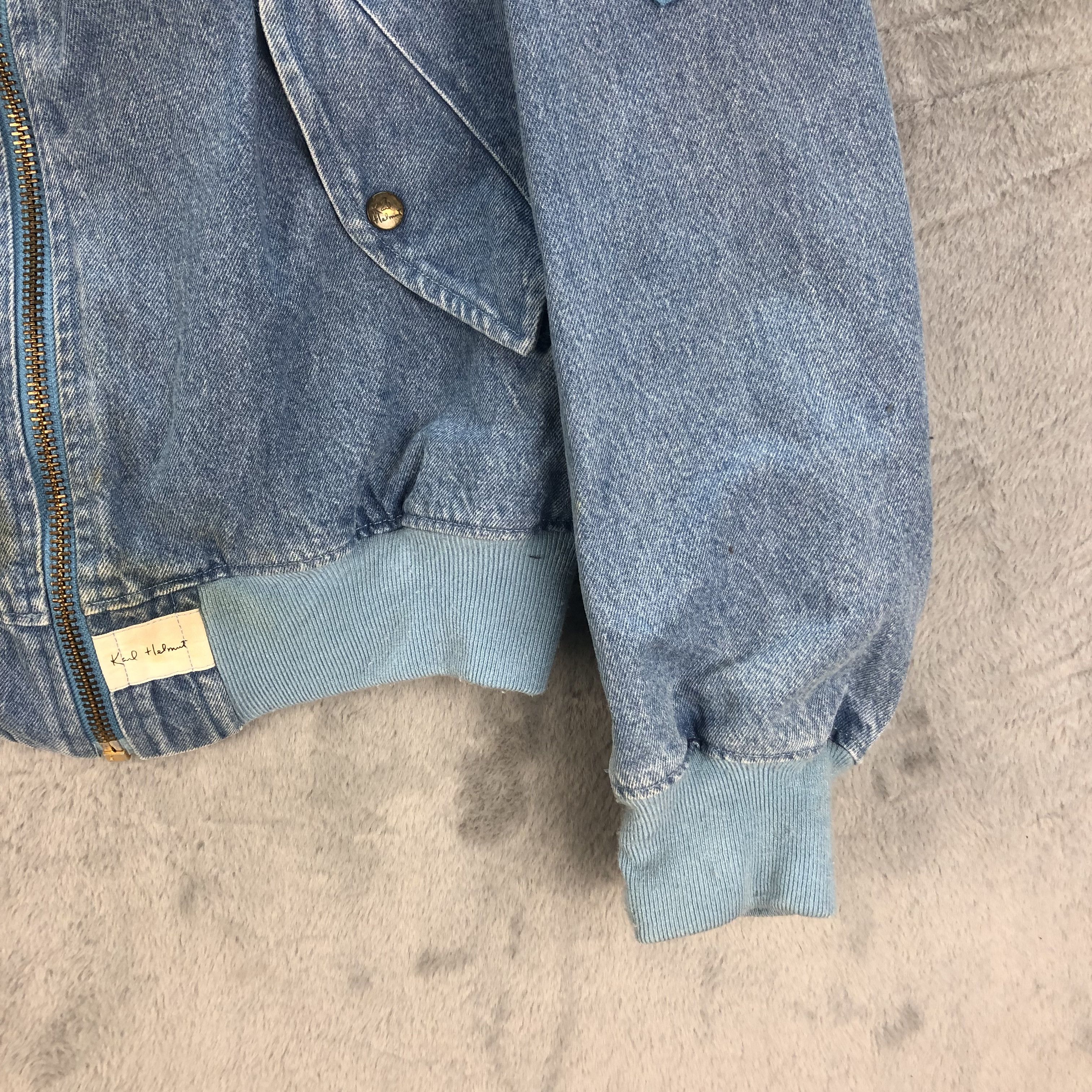 Karl Helmut VINTAGE TRASHED KARL HELMUT DENIM BOMBERS #6546-72 Size US M / EU 48-50 / 2 - 10 Thumbnail