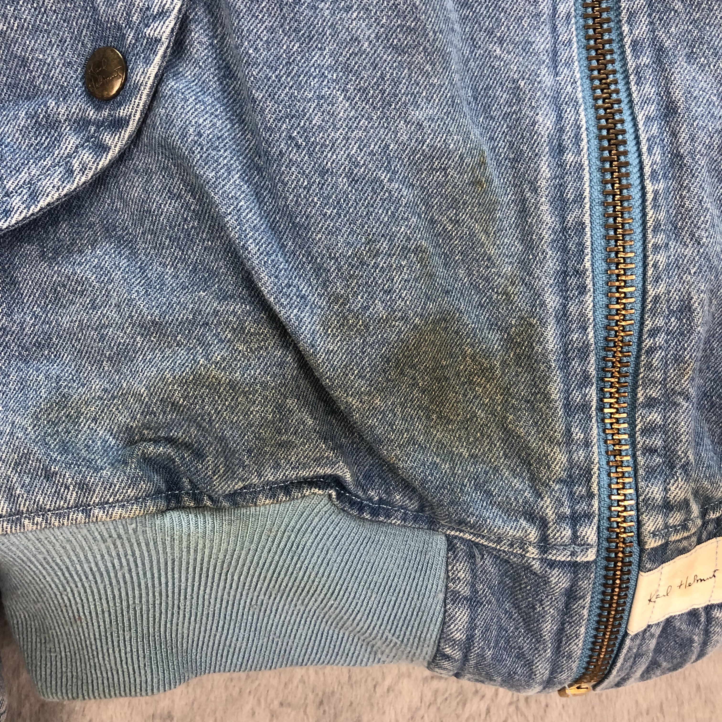 Karl Helmut VINTAGE TRASHED KARL HELMUT DENIM BOMBERS #6546-72 Size US M / EU 48-50 / 2 - 7 Thumbnail