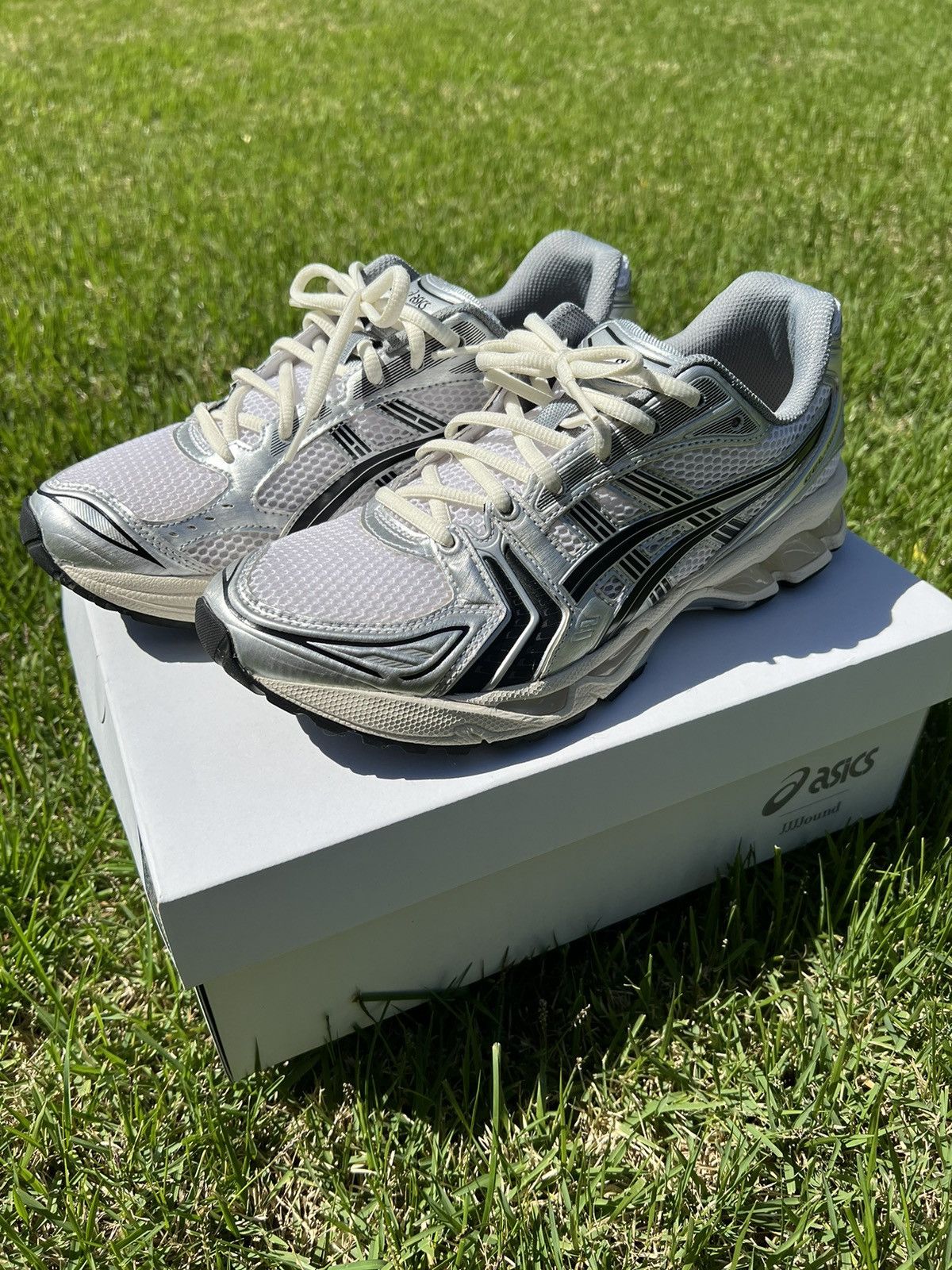 asics gel kayano 14 x jjjjound black and white silver