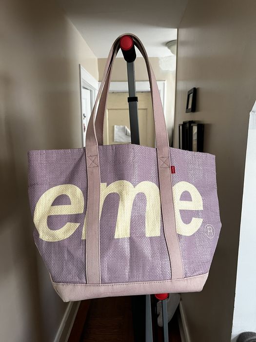 Supreme Supreme Raffia Tote Purple | Grailed